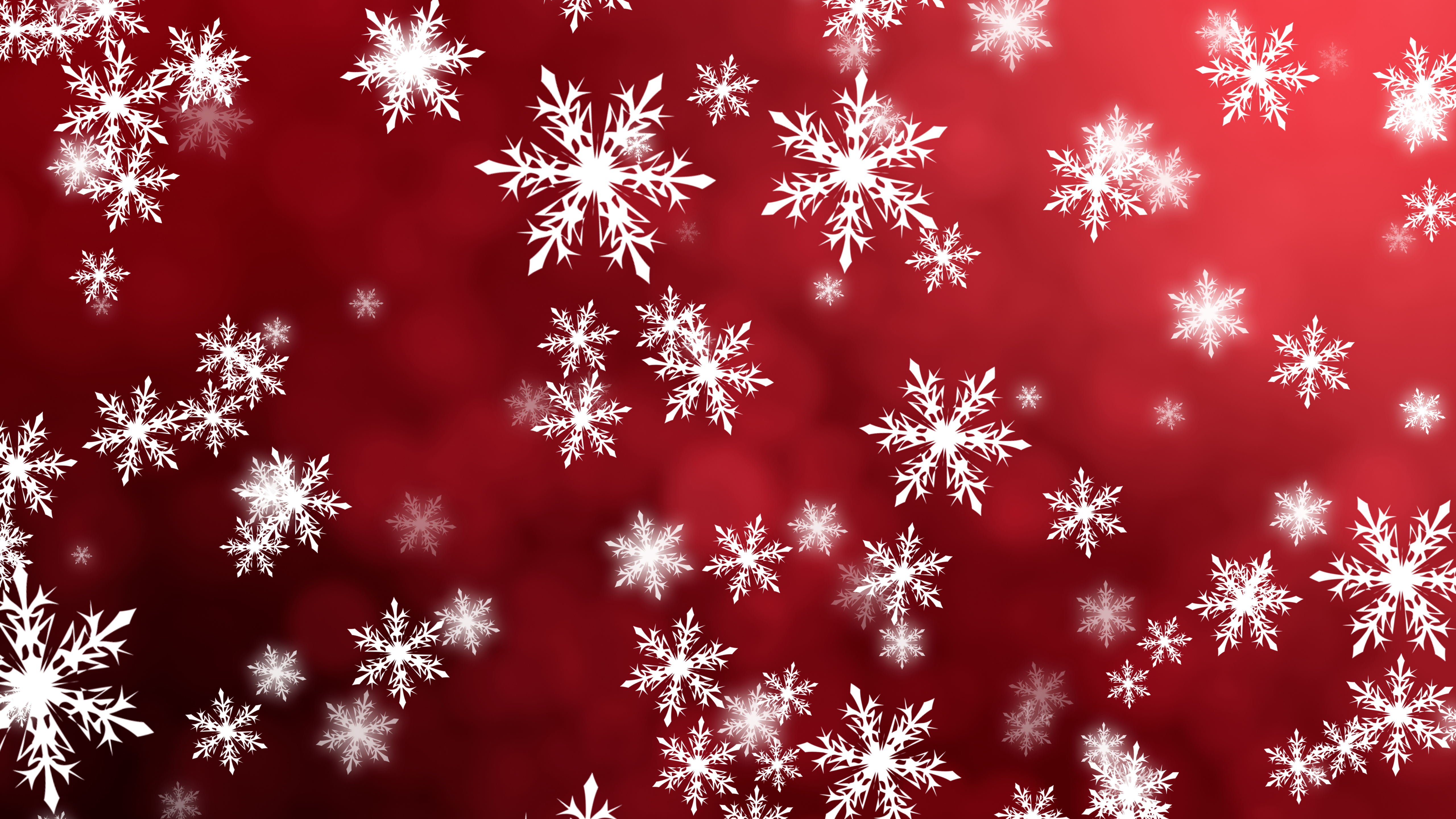 General 5120x2880 abstract snowflakes 3D Abstract red red background