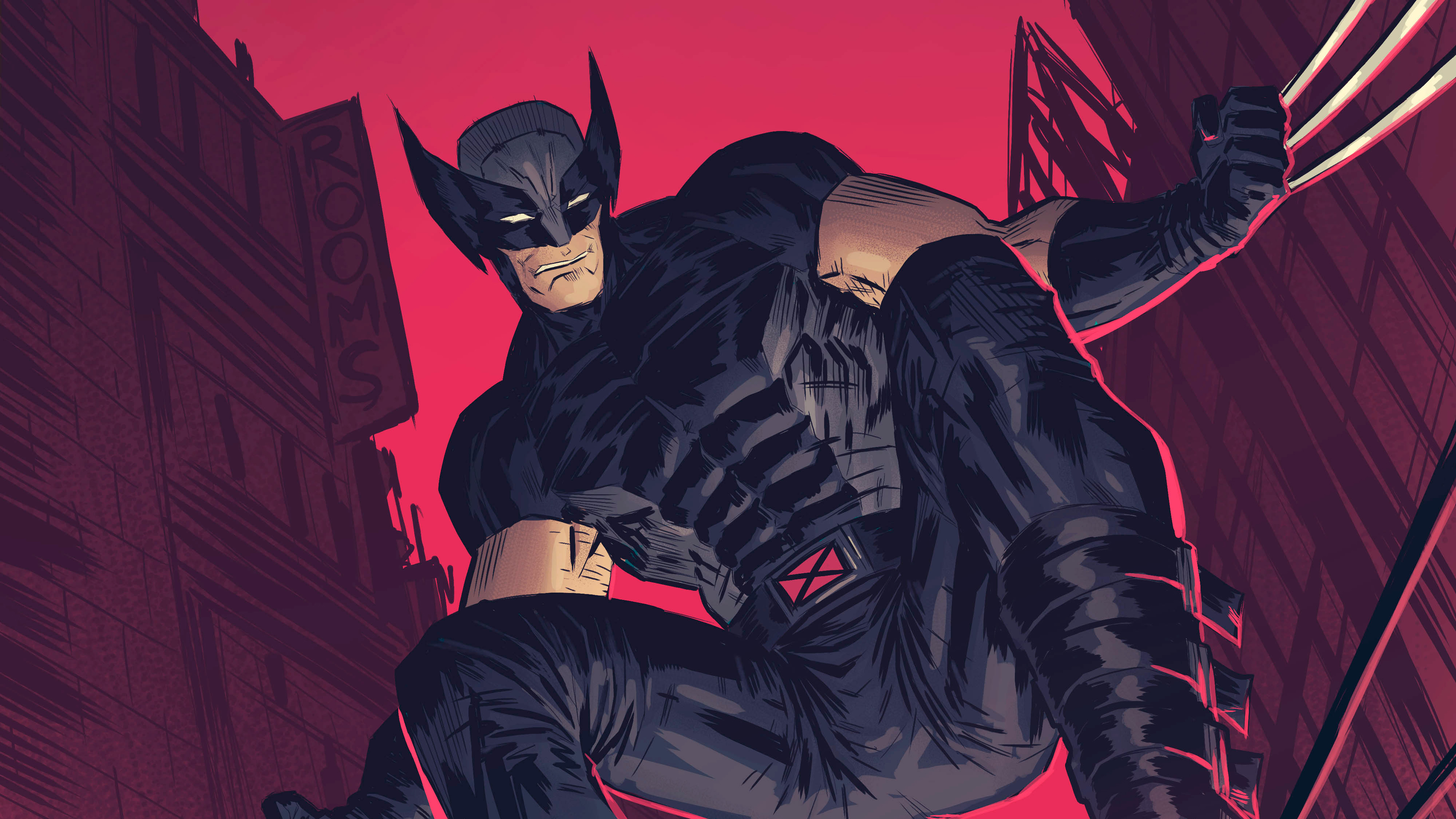 General 3840x2160 Marvel Comics Wolverine 4K Behance superhero artwork digital art