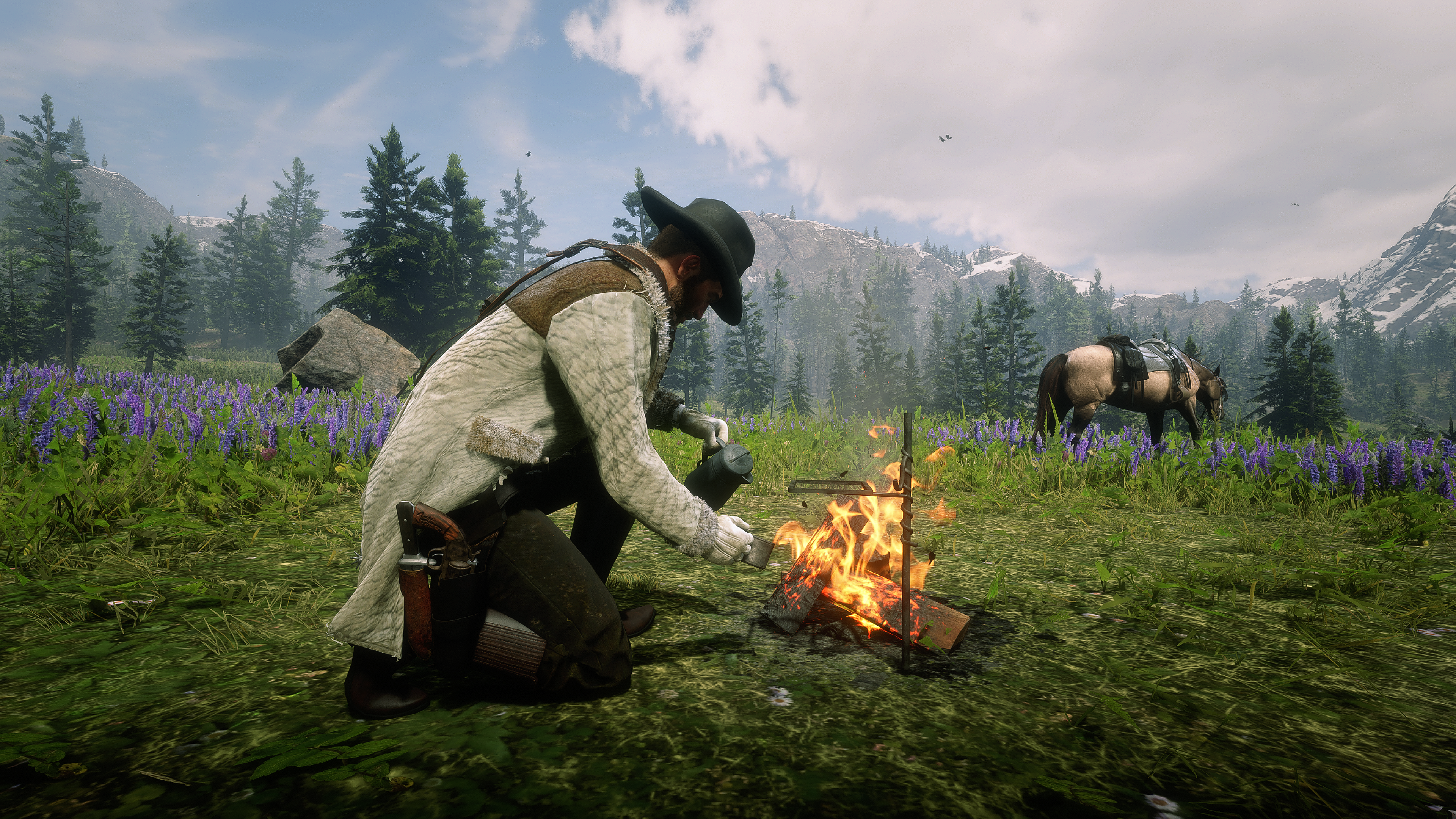 General 3840x2160 video games PC gaming Nvidia Red Dead Redemption 2