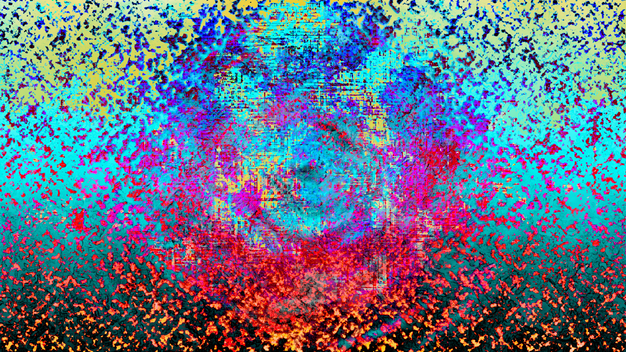 General 2560x1440 abstract brightness trippy colorful blue digital art