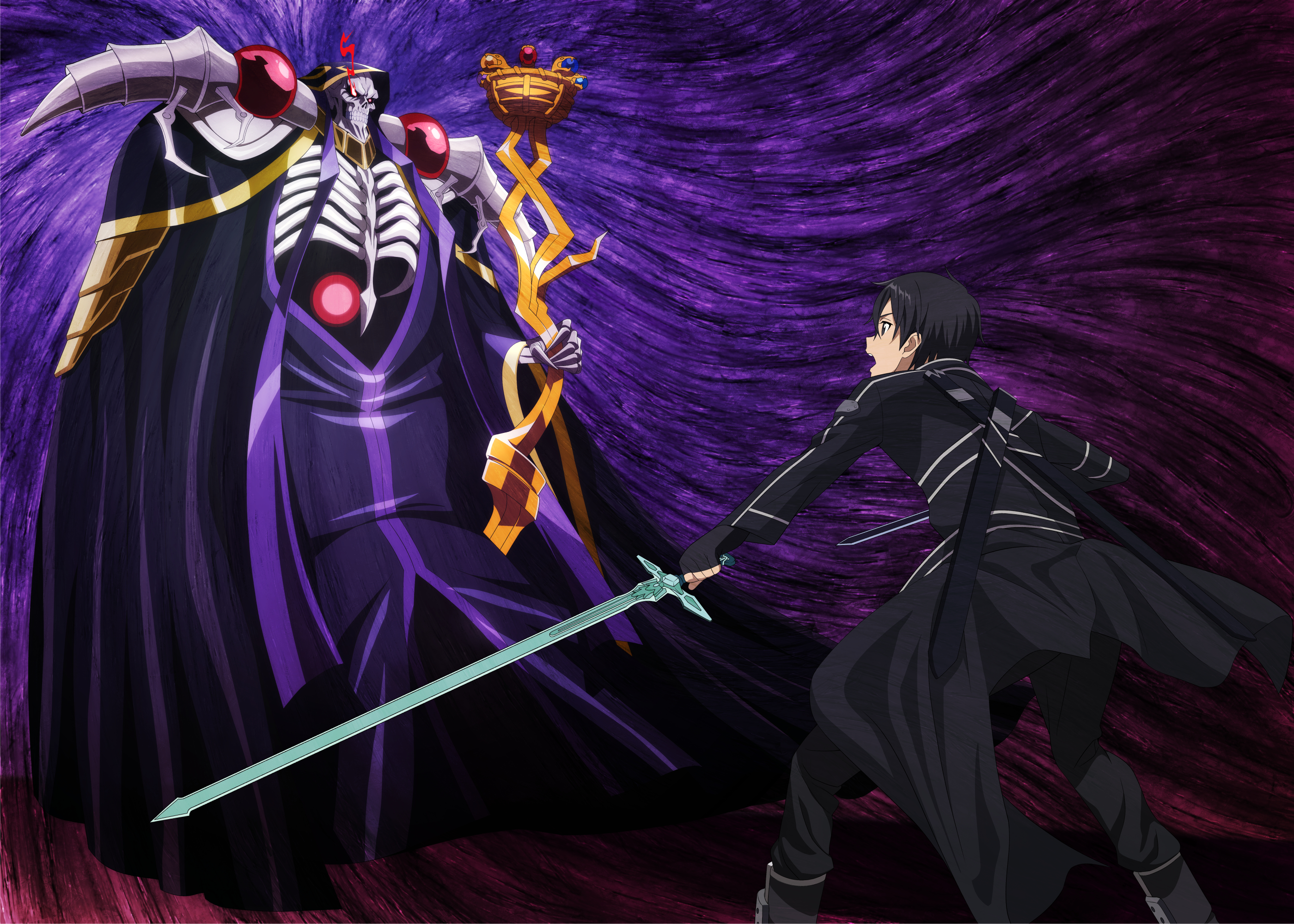 Anime 2800x2000 Overlord Sword Art Online crossover