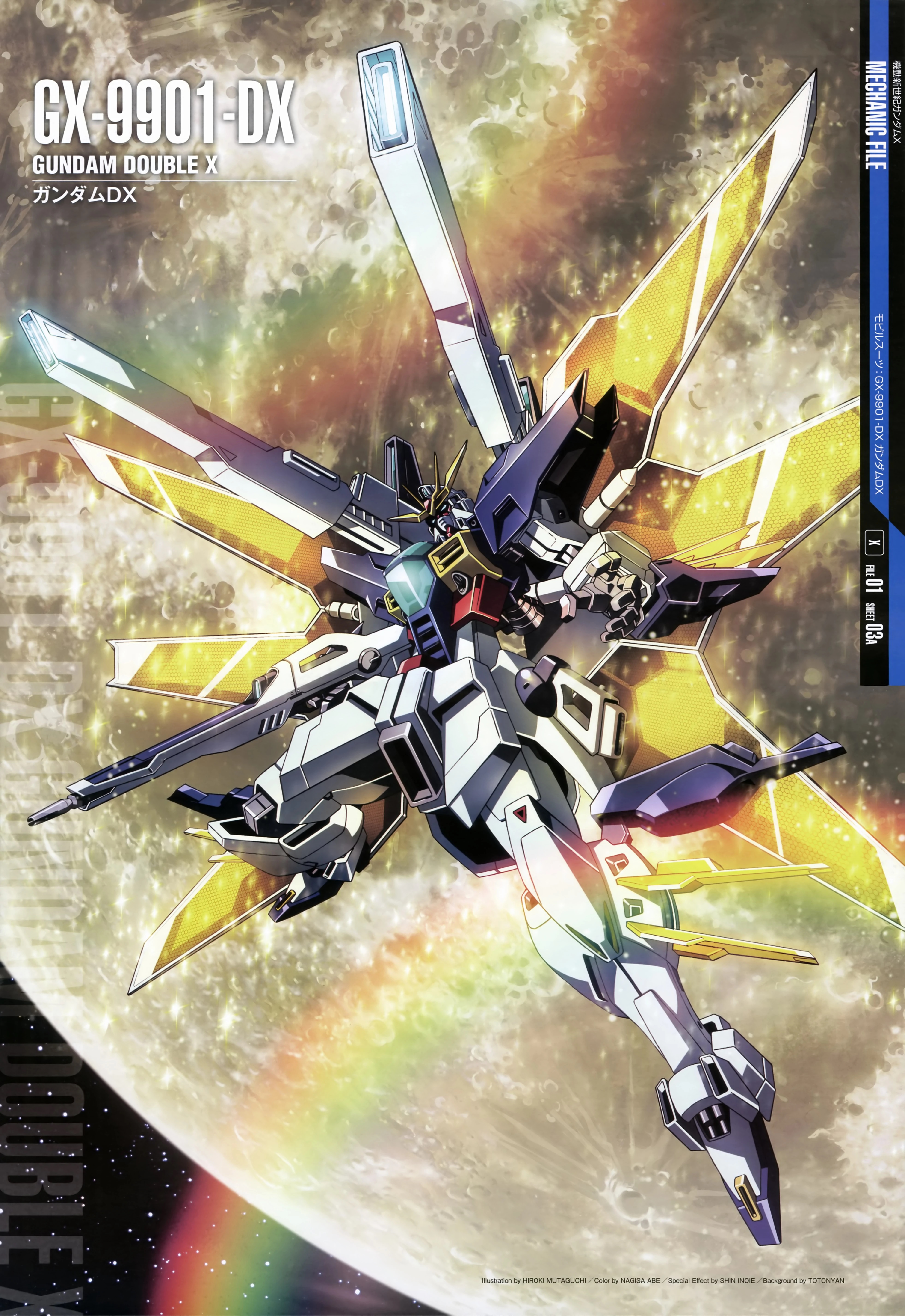 Anime 3926x5707 anime mechs Super Robot Taisen Gundam Gundam Double X After War Gundam X artwork digital art fan art
