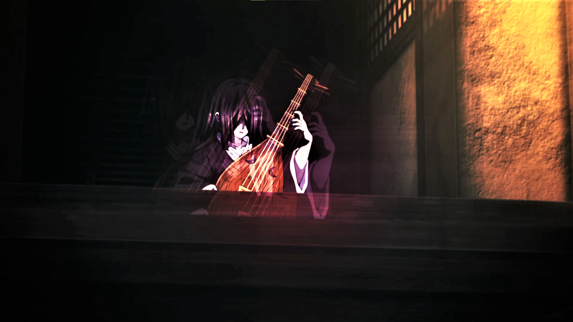 Anime 1920x1080 Kimetsu no Yaiba demon Demon face musical instrument anime Anime screenshot anime girls psychedelic