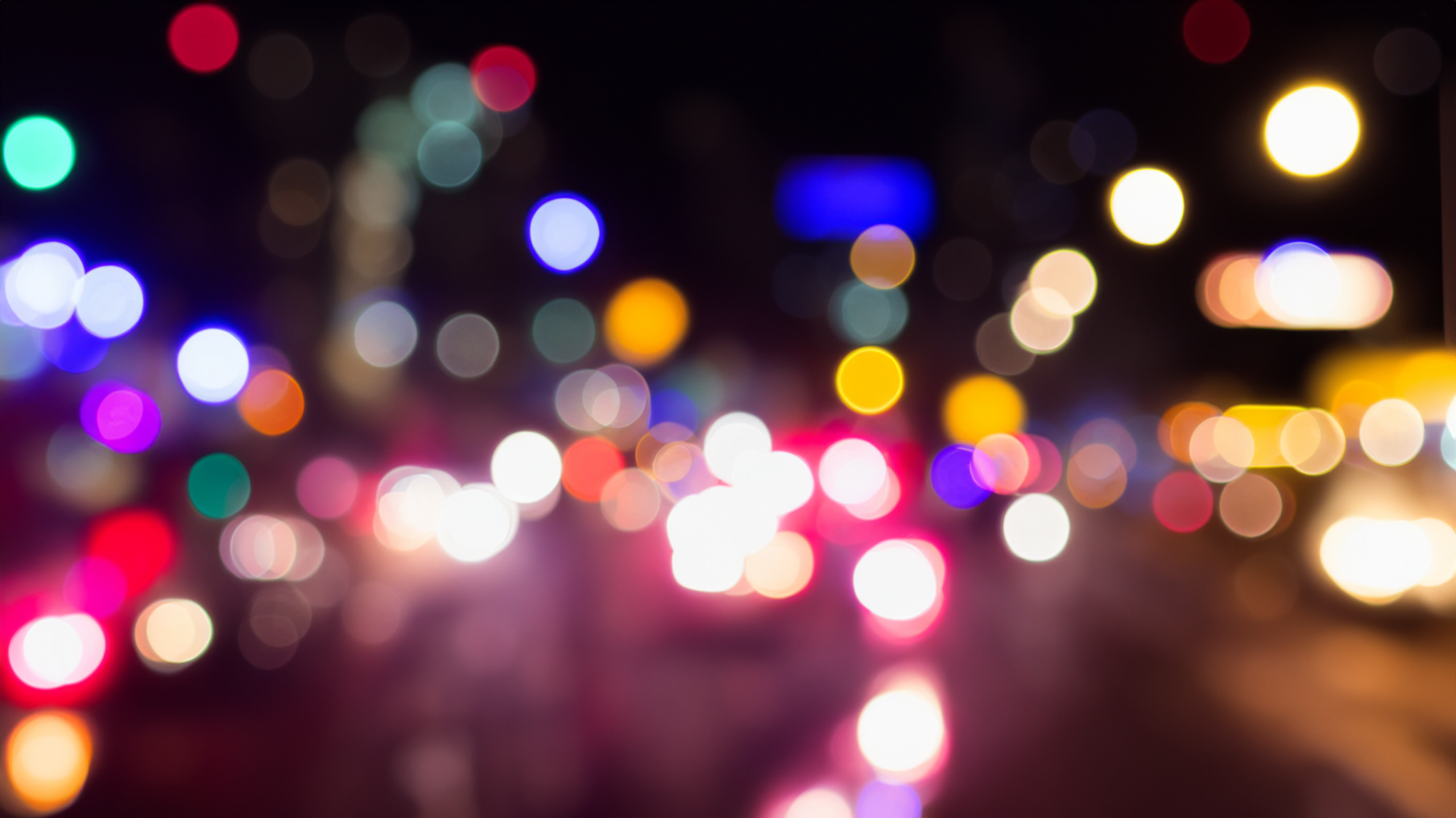 General 2560x1440 bokeh traffic city lights minimalism blurred blurry background simple background