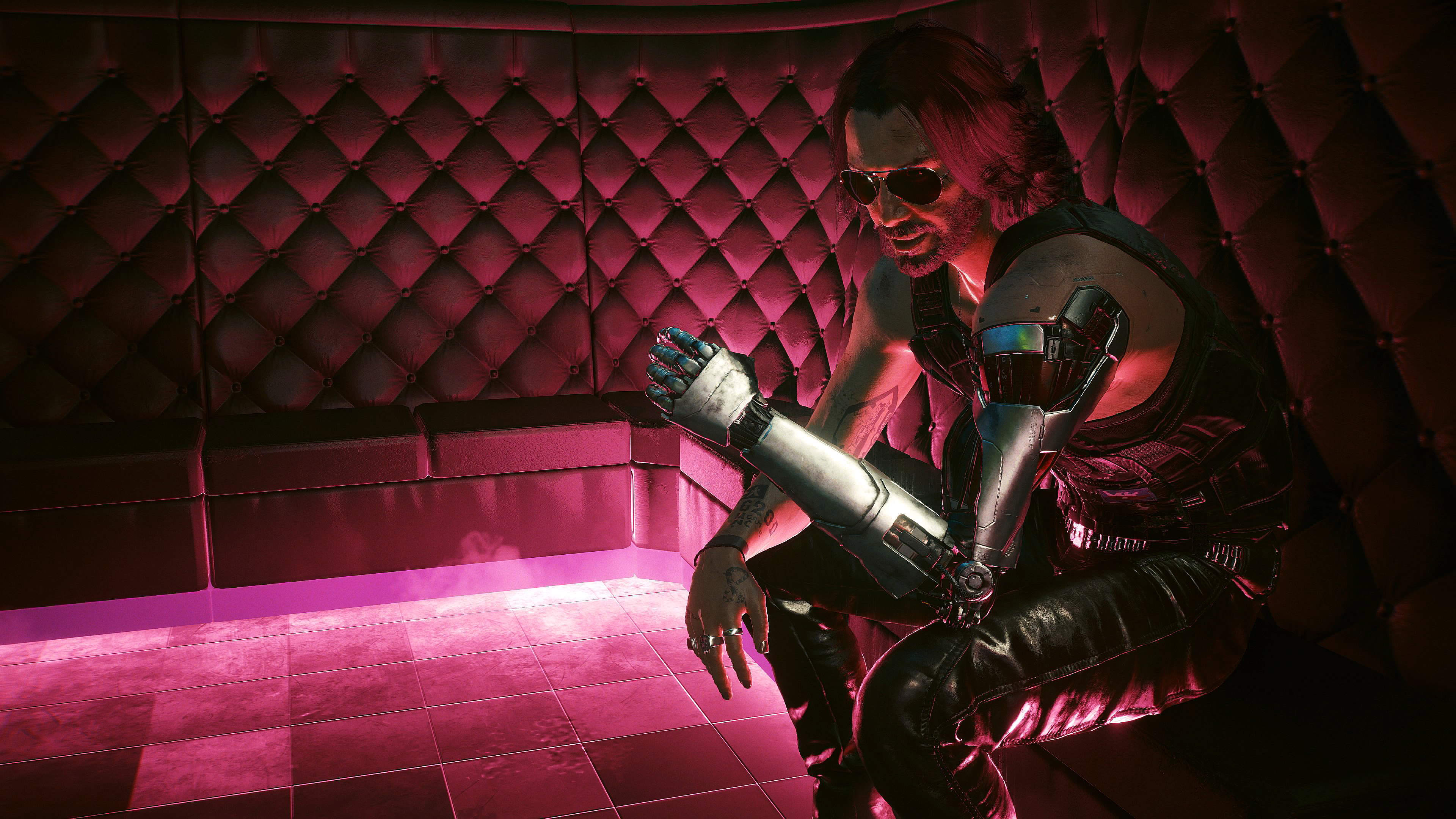 General 3840x2160 Cyberpunk 2077 video games video game art Keanu Reeves cyborg video game characters cyberpunk CD Projekt RED screen shot