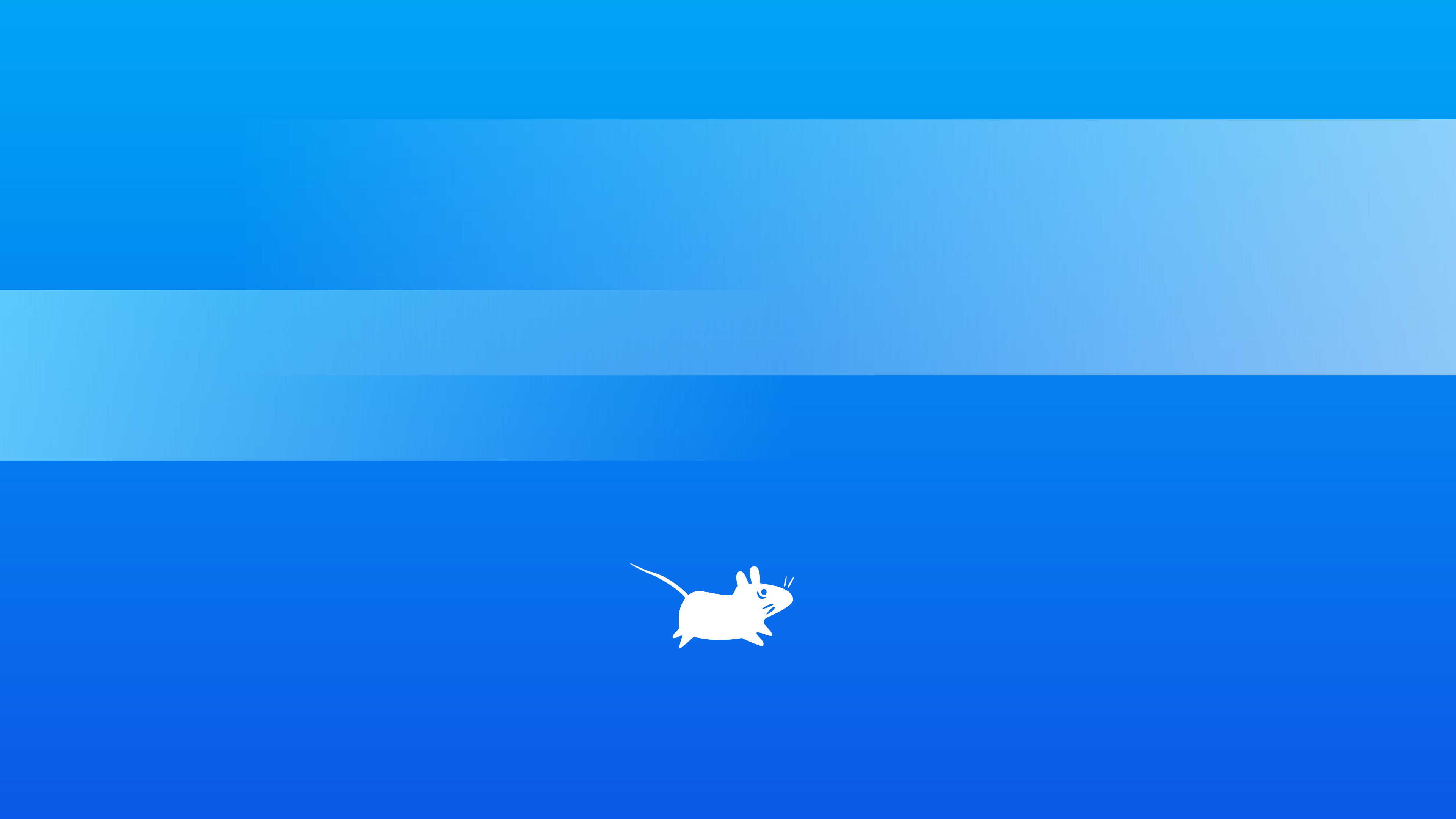 General 3840x2160 Xfce blue background minimalism Linux simple background mice animals
