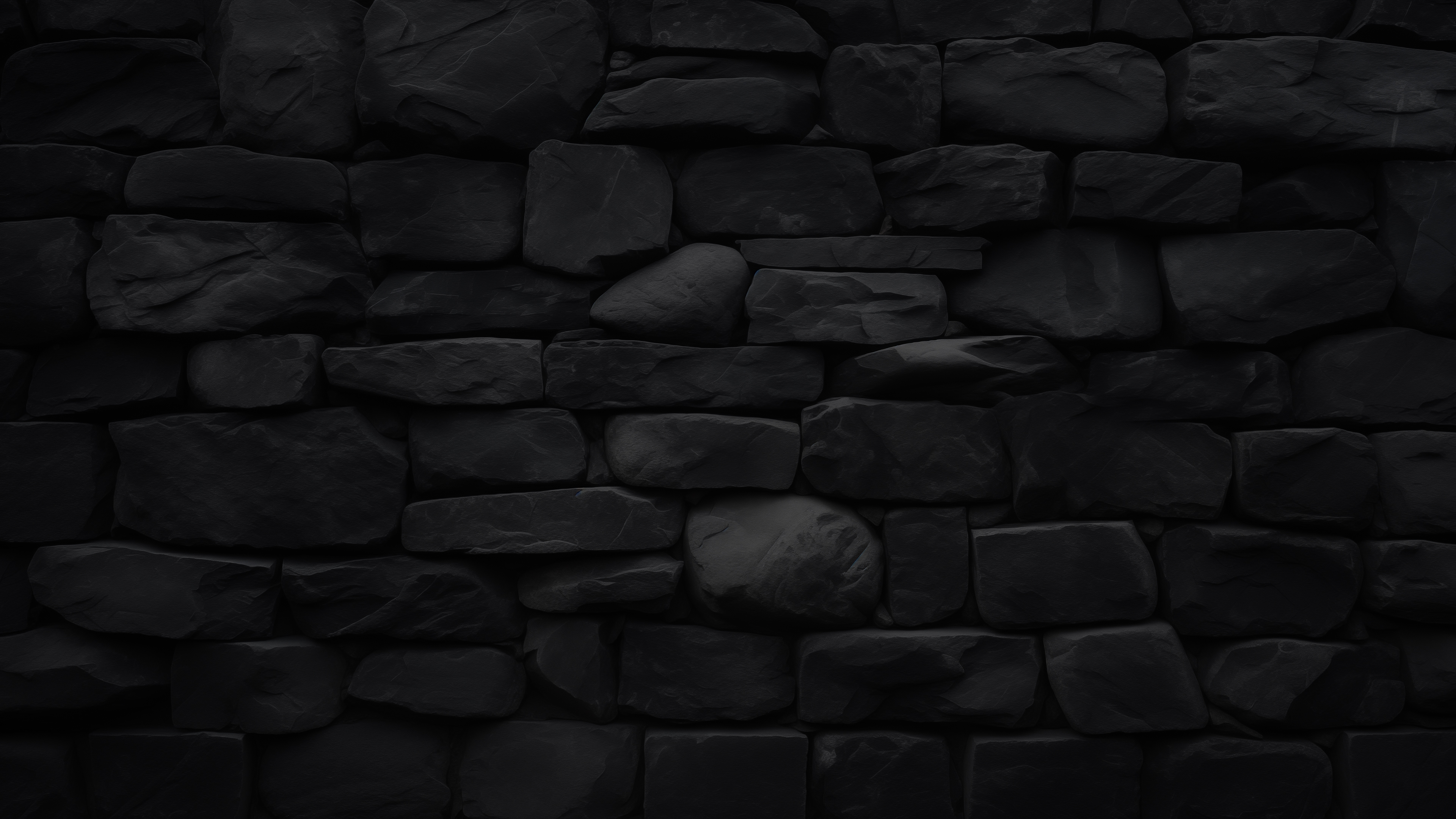General 3840x2160 AI art dark stones texture simple background digital art minimalism