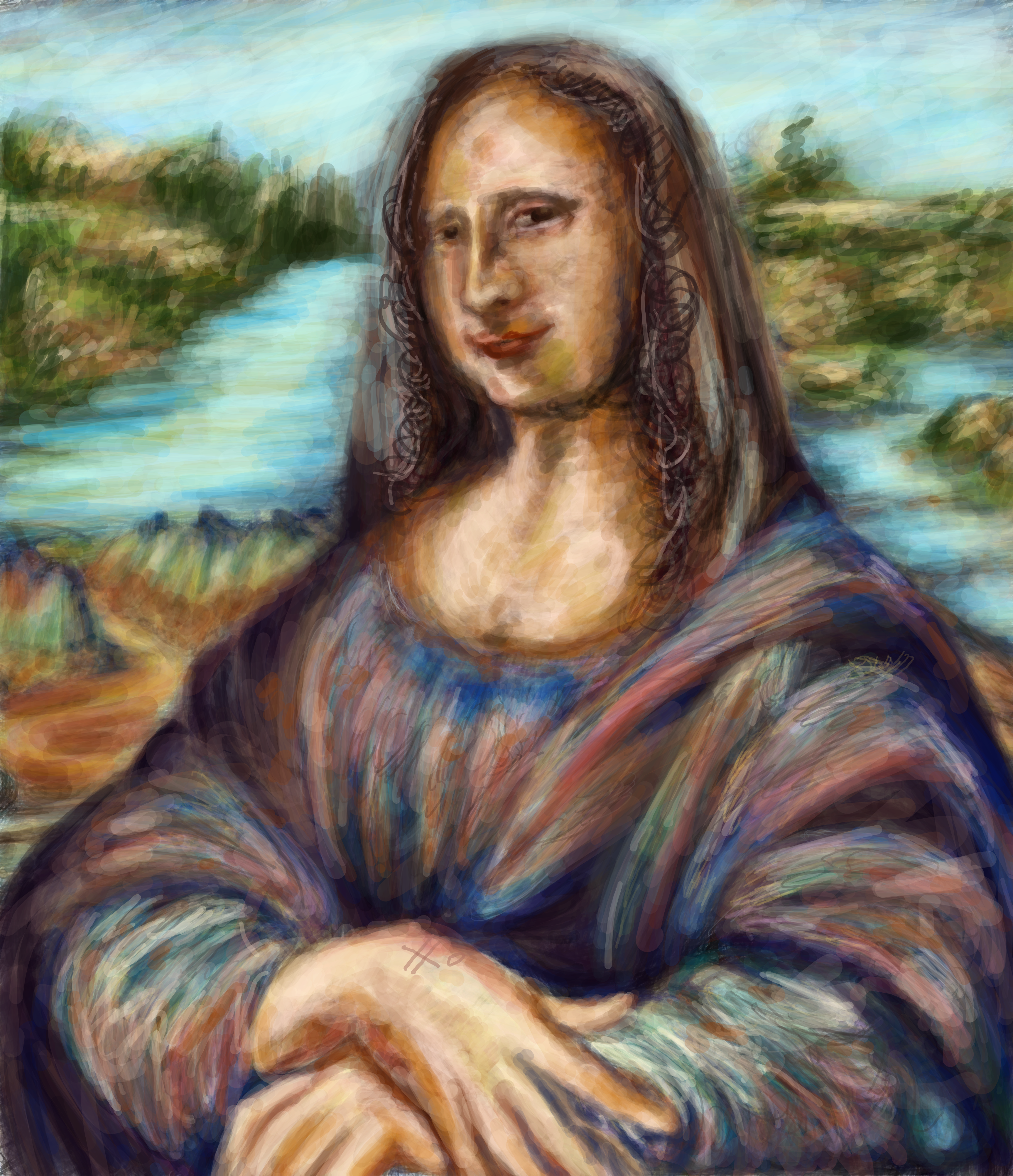 General 3452x4008 Mona Lisa Leonardo da Vinci classic art oil painting digital painting painting artwork