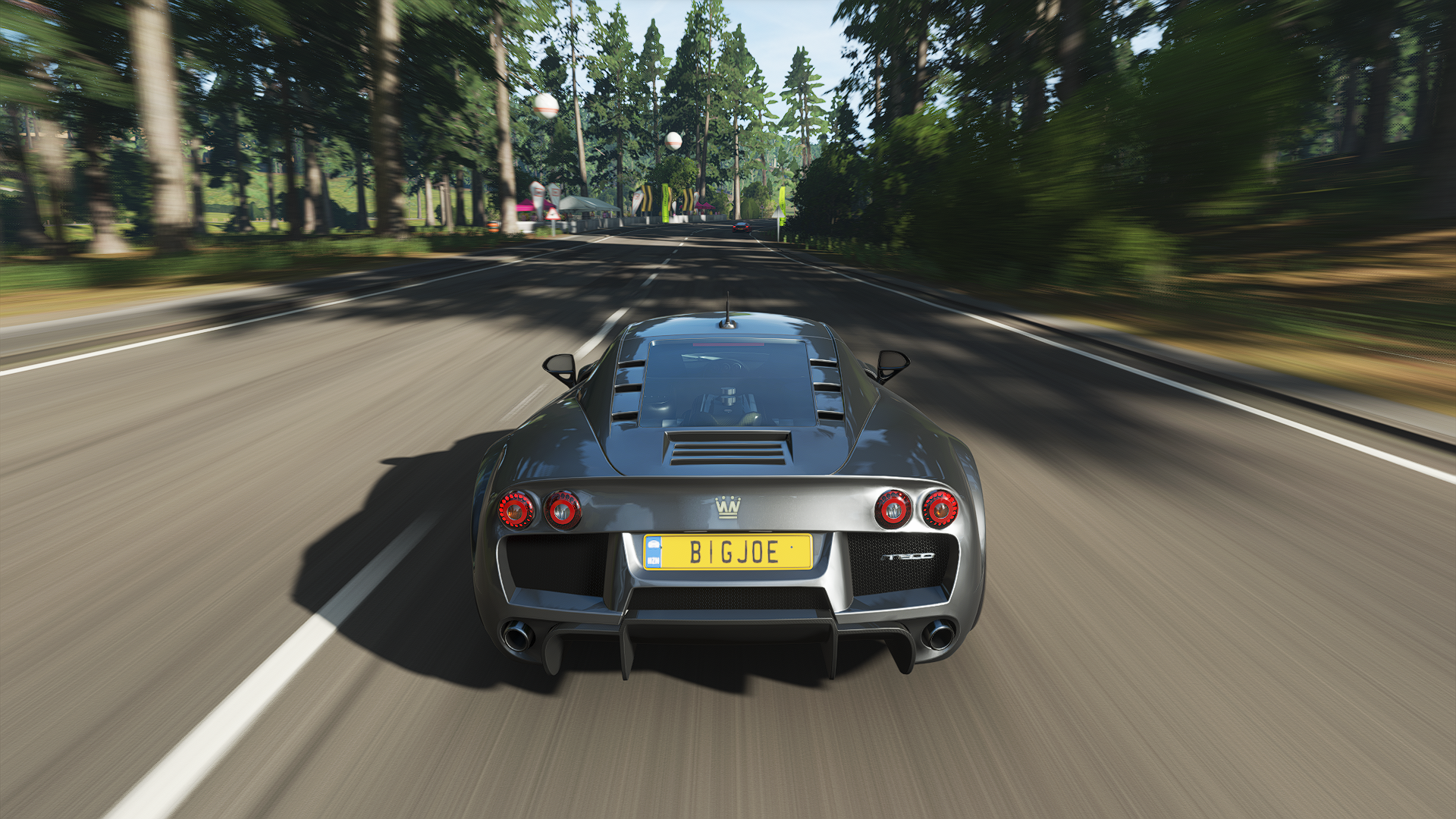 General 1920x1080 Forza Horizon 4 Forza Horizon Forza car driving CGI Noble M600 video games vehicle rear view road licence plates blurred blurry background trees PlaygroundGames British cars