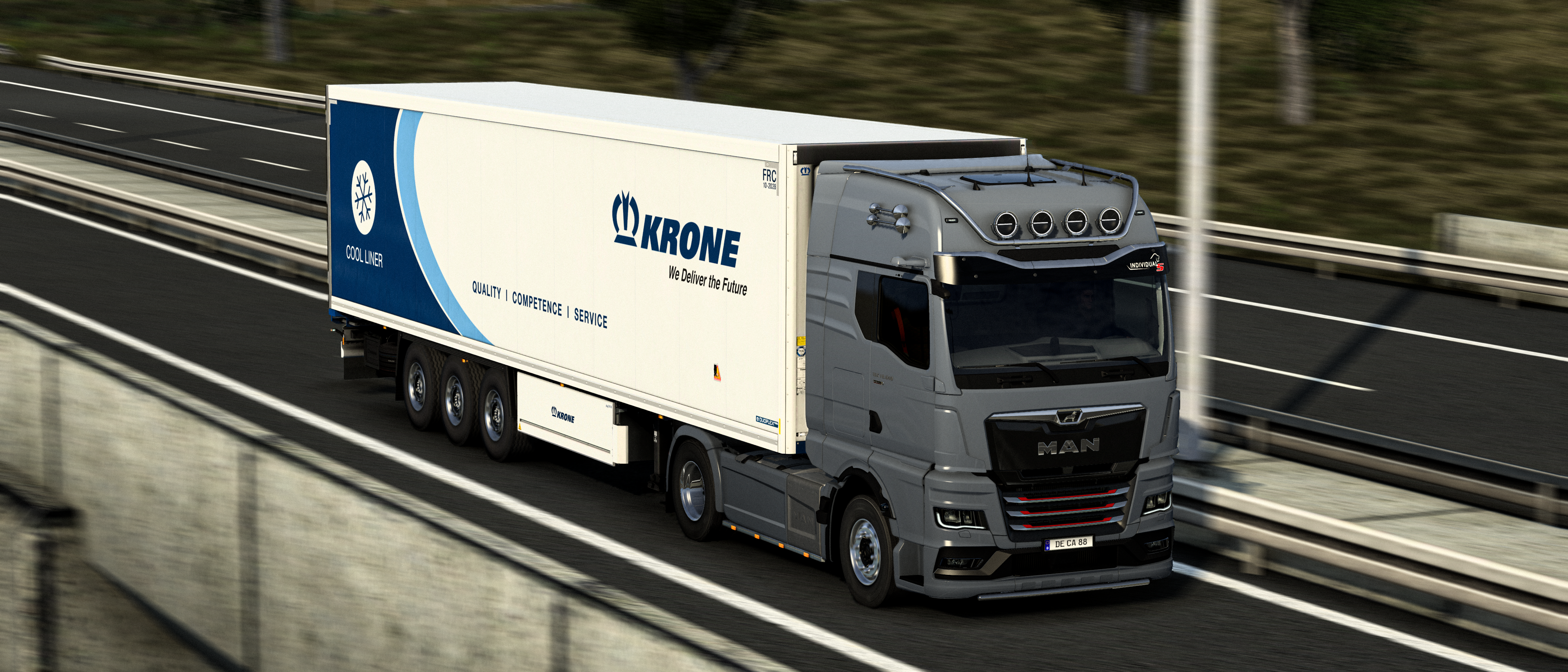 General 3840x1647 Euro Truck Simulator 2 MAN (Company) truck video games CGI road vehicle
