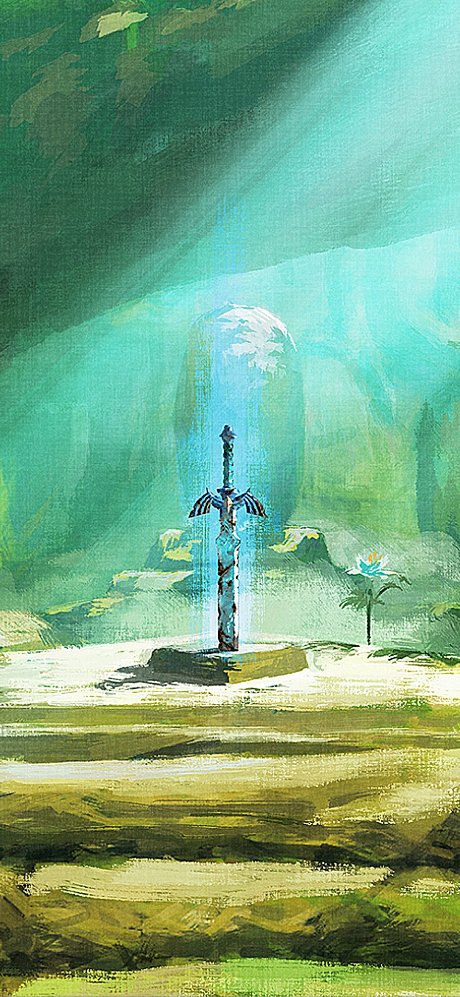 General 946x2048 digital art illustration portrait display sword The Legend of Zelda