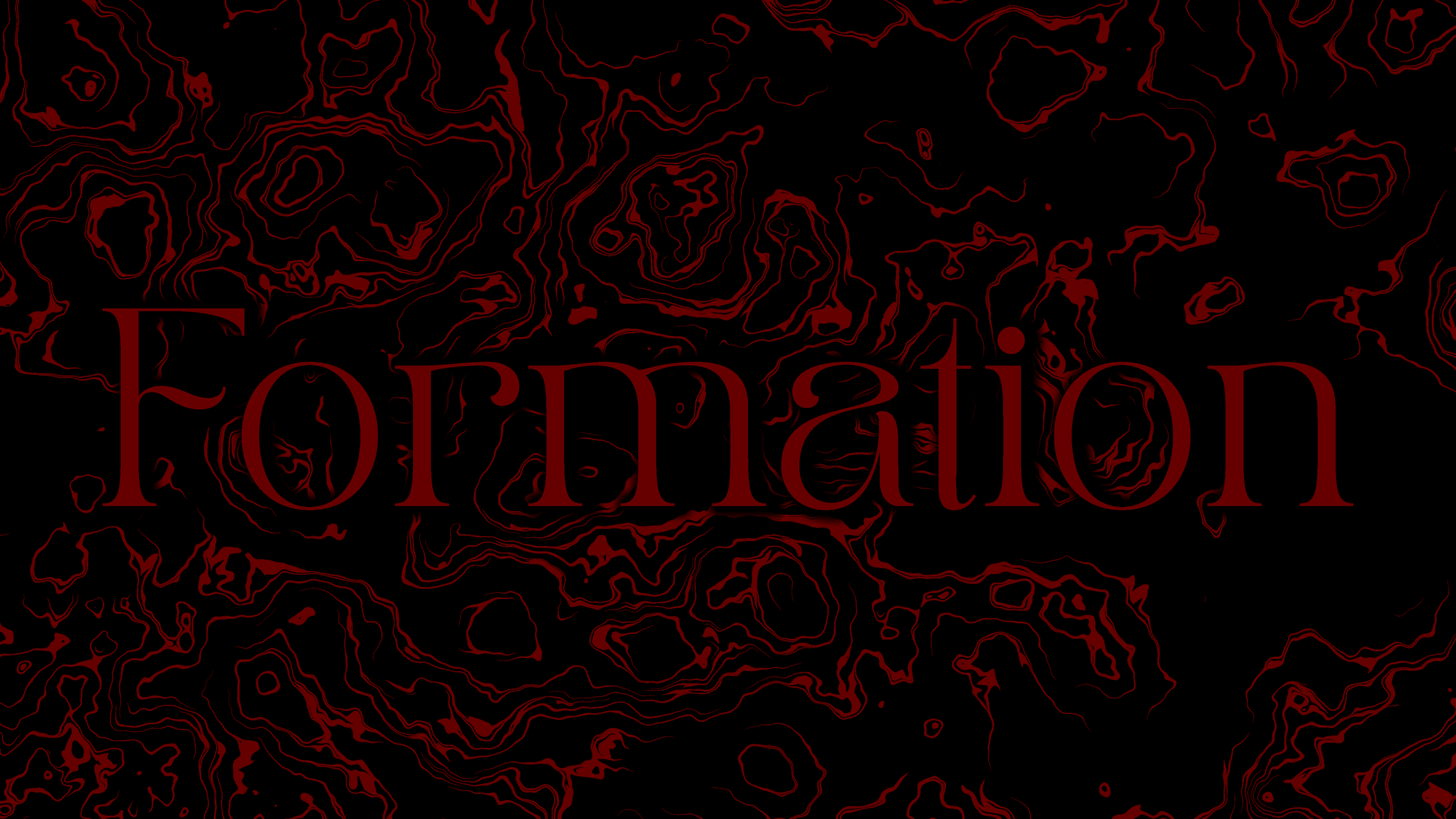 General 3840x2160 topography abstract text red