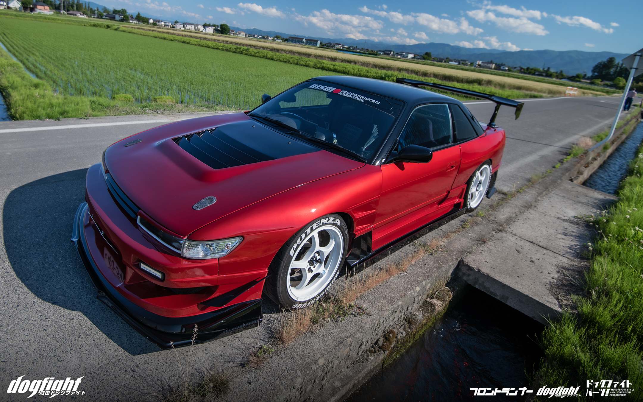 General 2160x1350 red cars sports car Nissan Silvia S13 bodykit Japan Japanese car spoiler Nissan Straight-four engine car vehicle Japanese cars frontal view headlights video game art screen shot video games sunlight