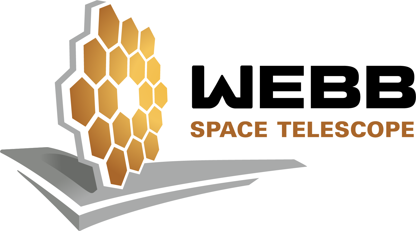 General 1620x901 NASA James Webb Space Telescope logo hexagon simple background
