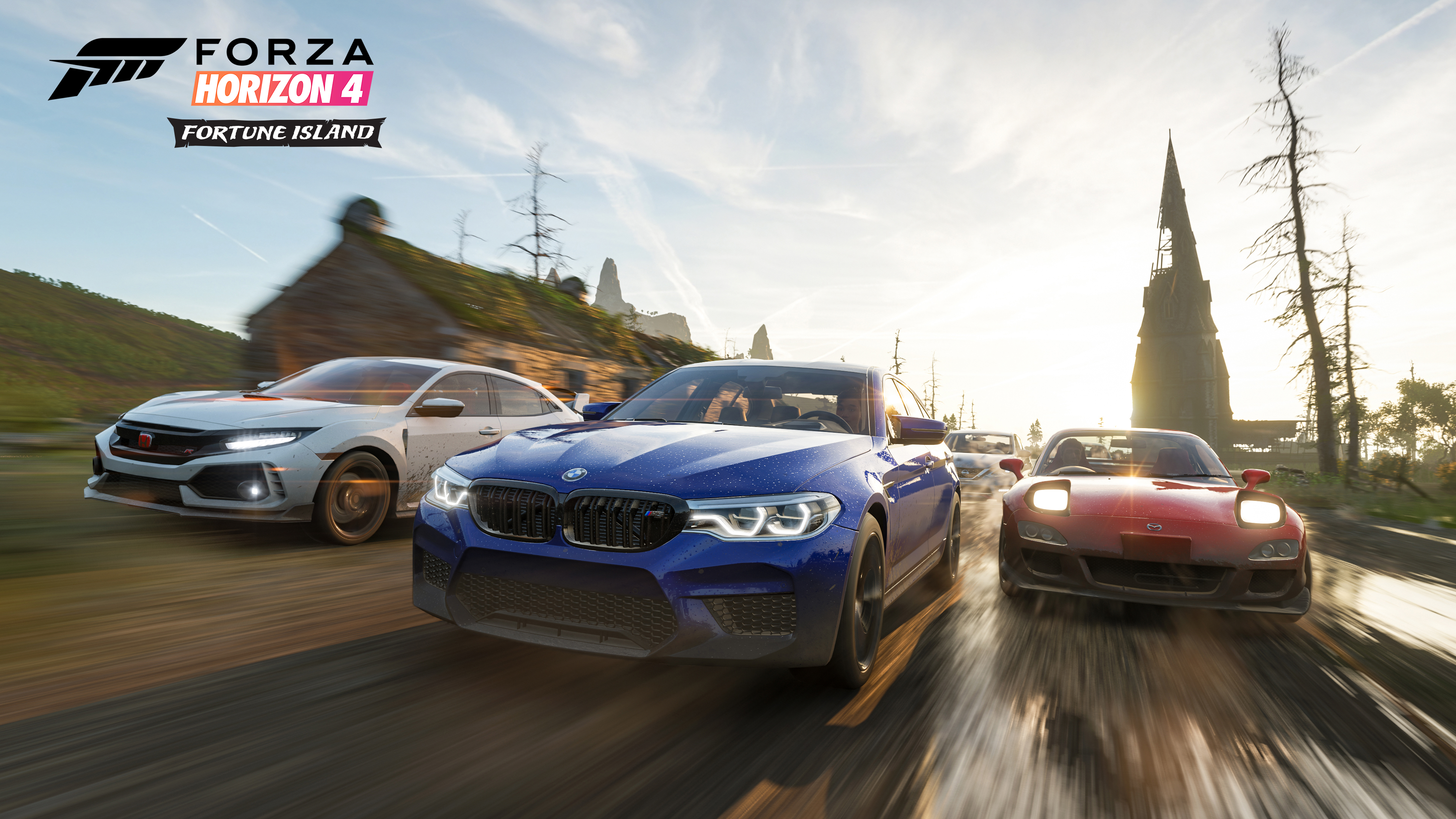 General 3840x2160 Forza Horizon 4 video games car CGI racing logo