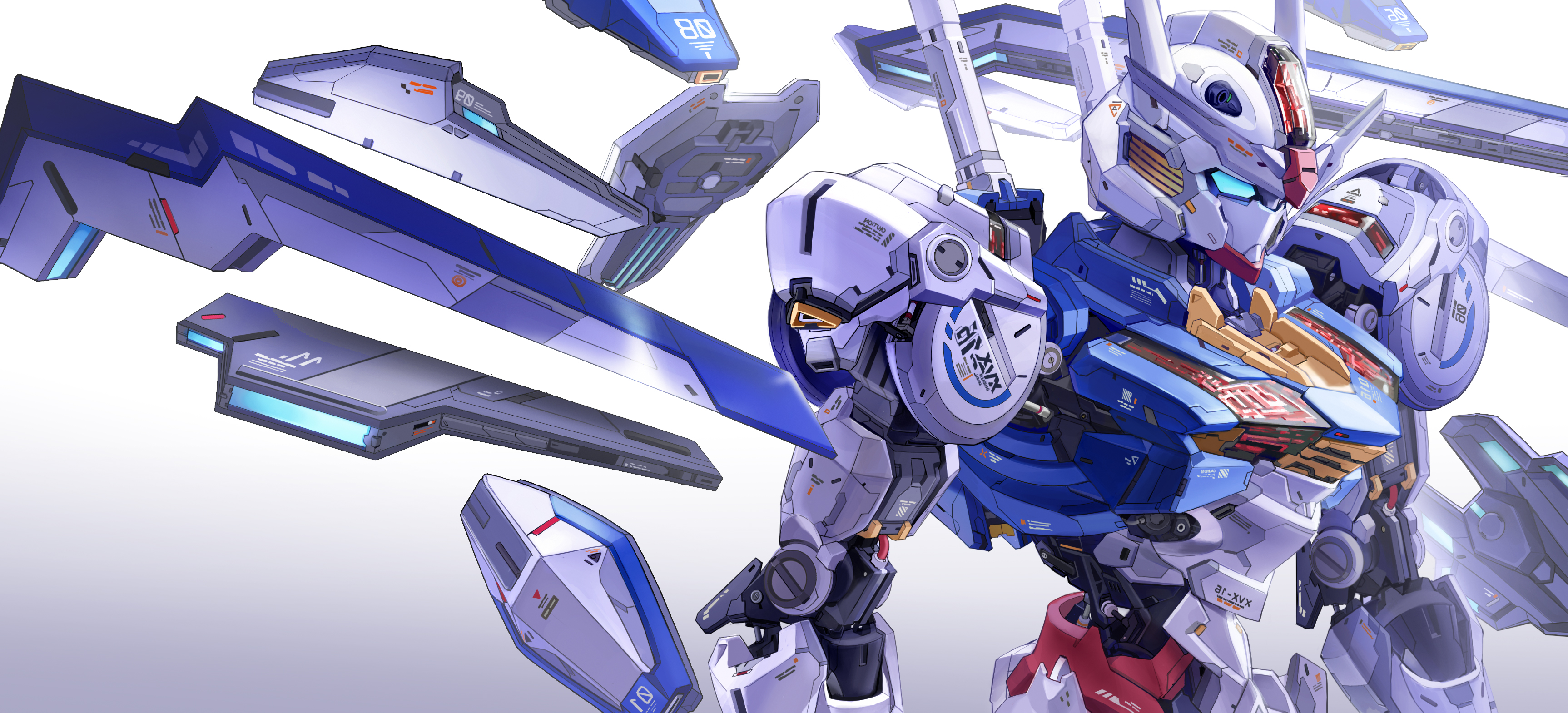 Anime 3452x1570 Gundam Gundam Aerial mechs anime Mobile Suit Gundam THE WITCH FROM MERCURY