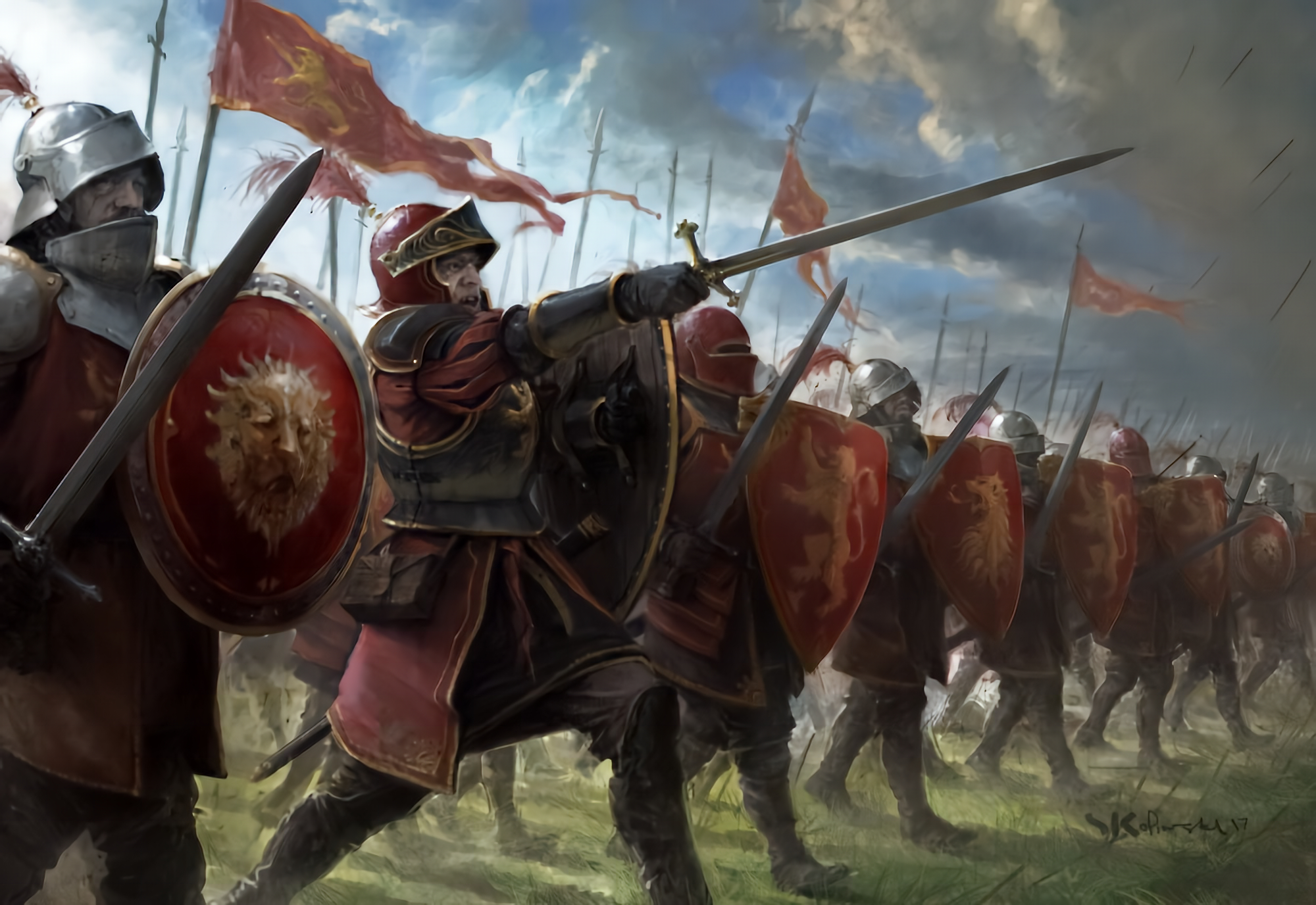 General 2000x1376 fantasy art knight warrior army digital art