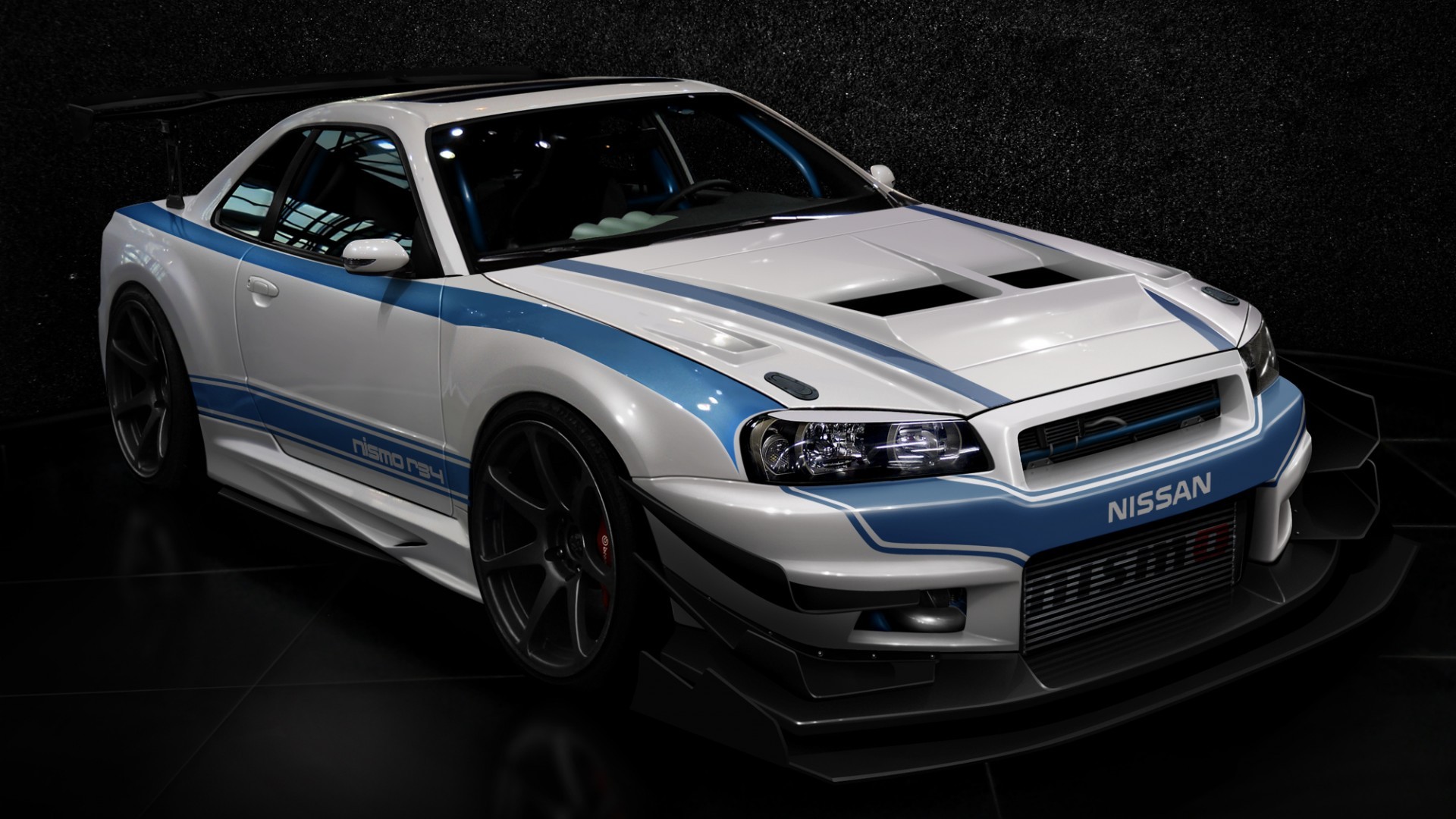 General 1920x1080 car Japanese cars Nissan Skyline R34 Nissan Nismo frontal view