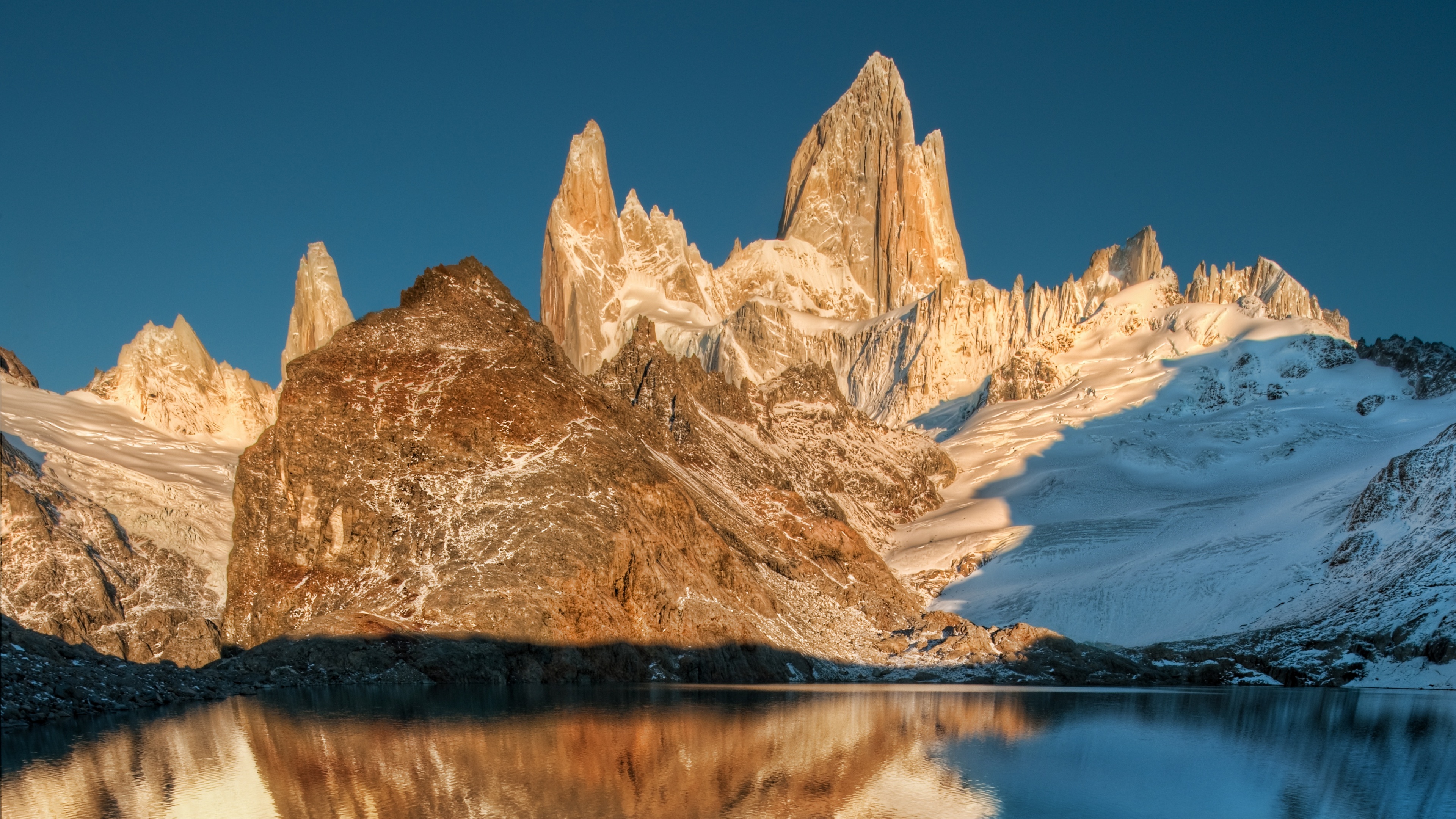 General 3840x2160 Trey Ratcliff photography mountains nature water reflection snow