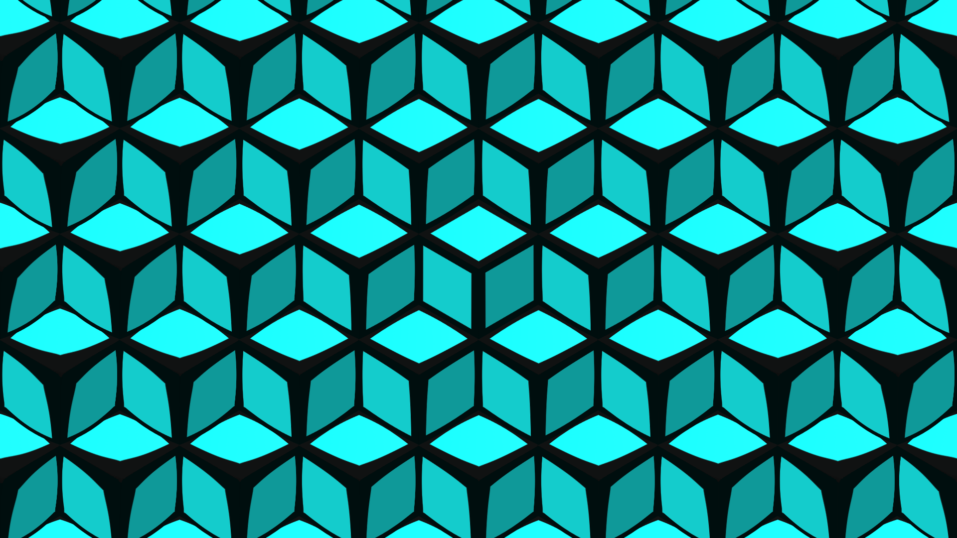General 1920x1080 abstract 3D Abstract cube CGI digital art minimalism geometry colorful shapes geometric figures artwork texture pattern beehive patterns simple background cyan
