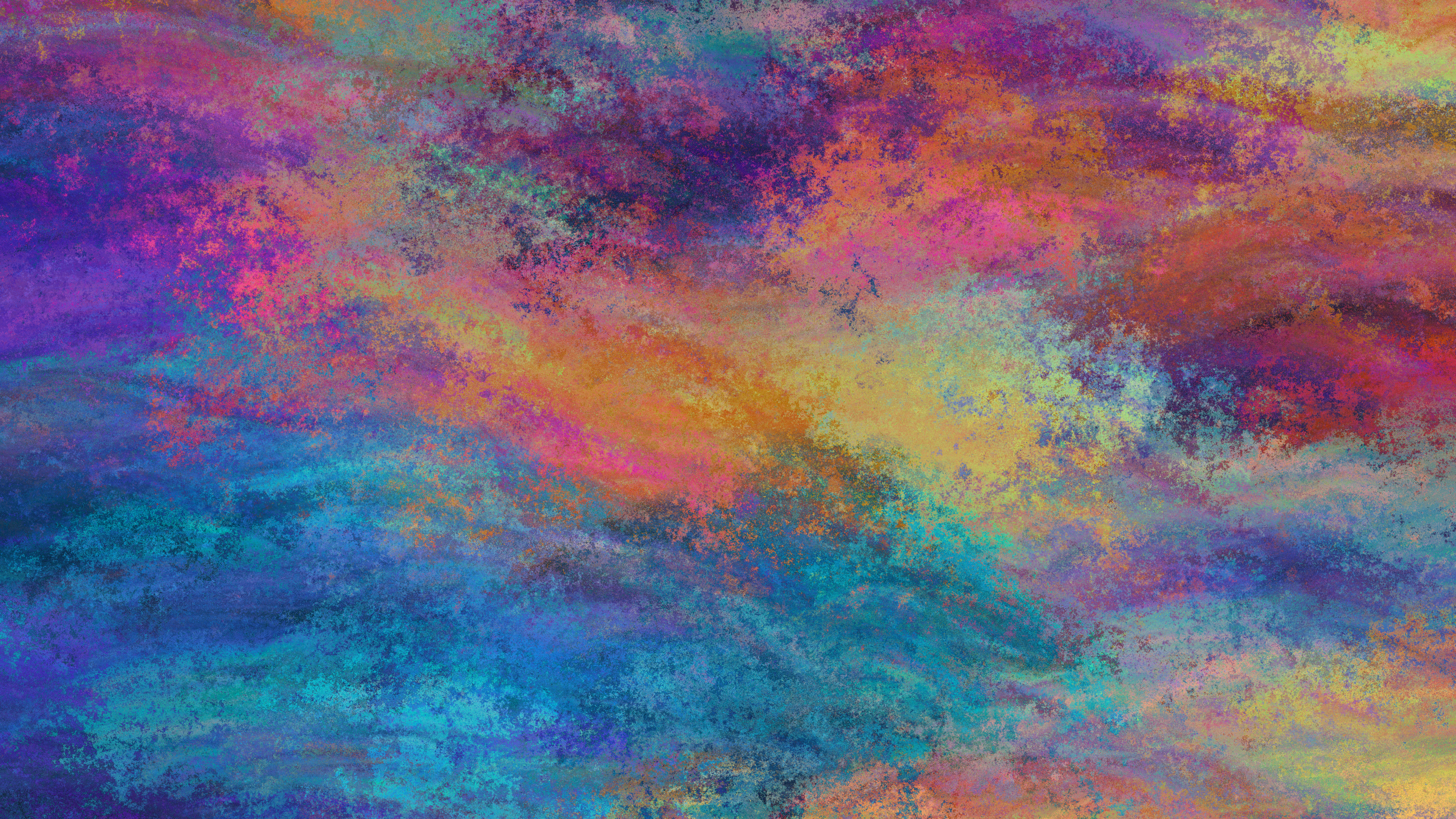 General 3840x2160 artwork abstract painting colorful digital art