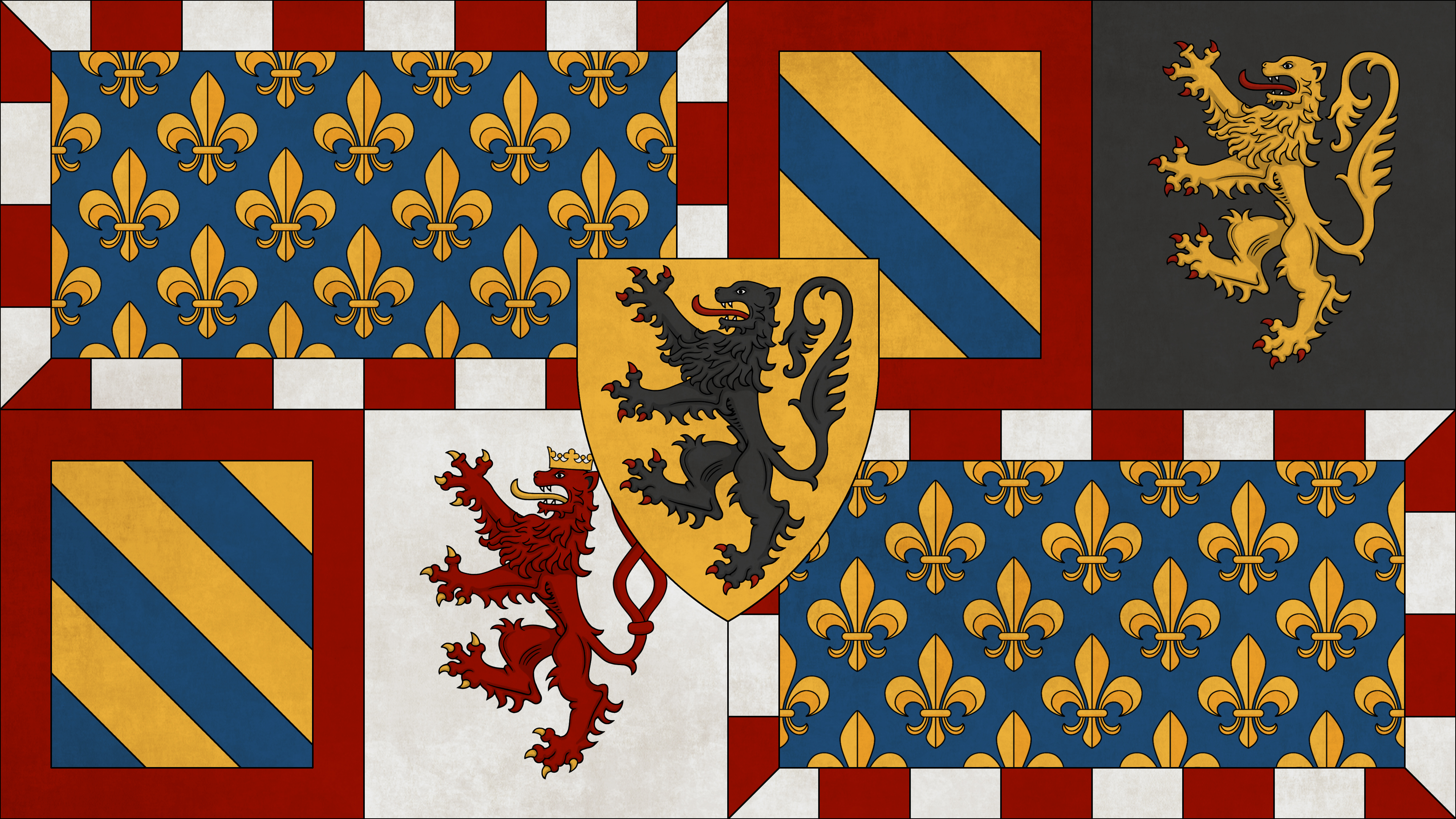 General 3840x2160 flag medieval history French England