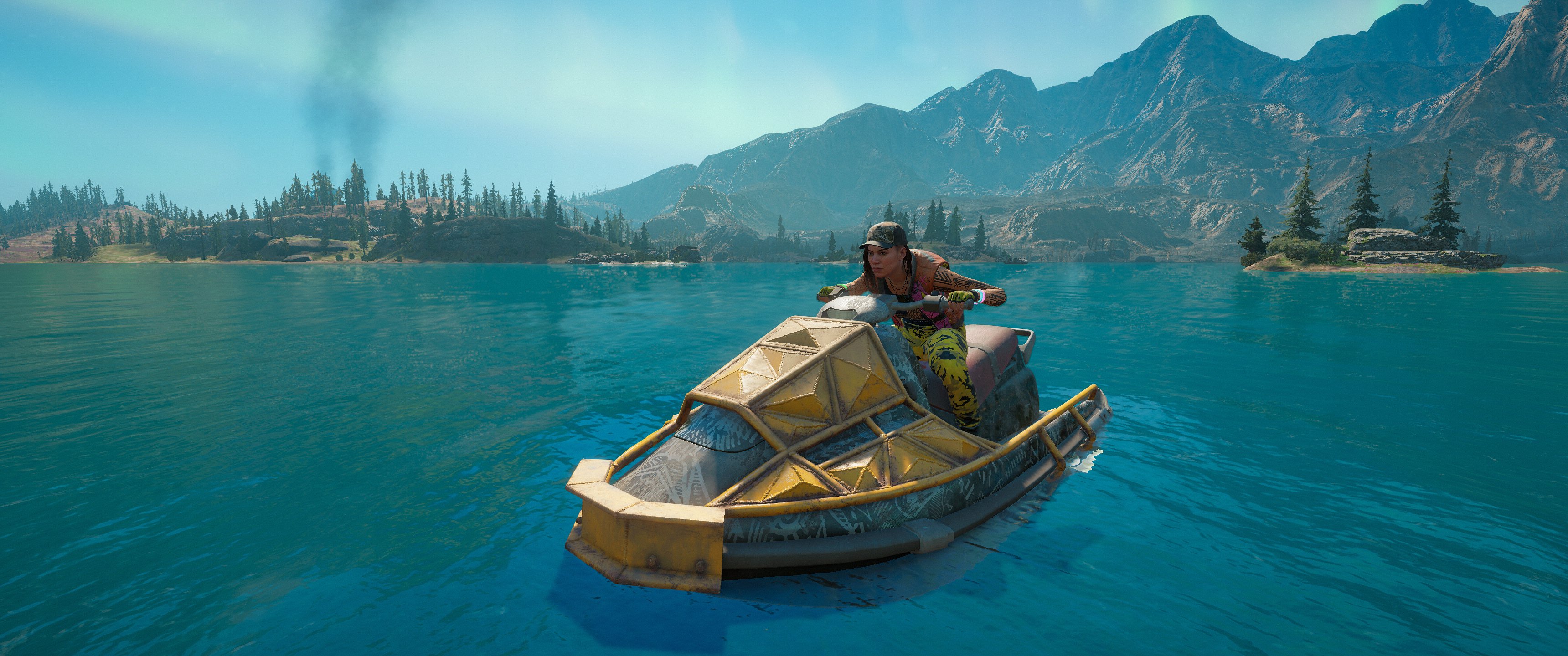 General 3440x1440 Far Cry New Dawn ultrawide video games Ubisoft jet ski first-person shooter