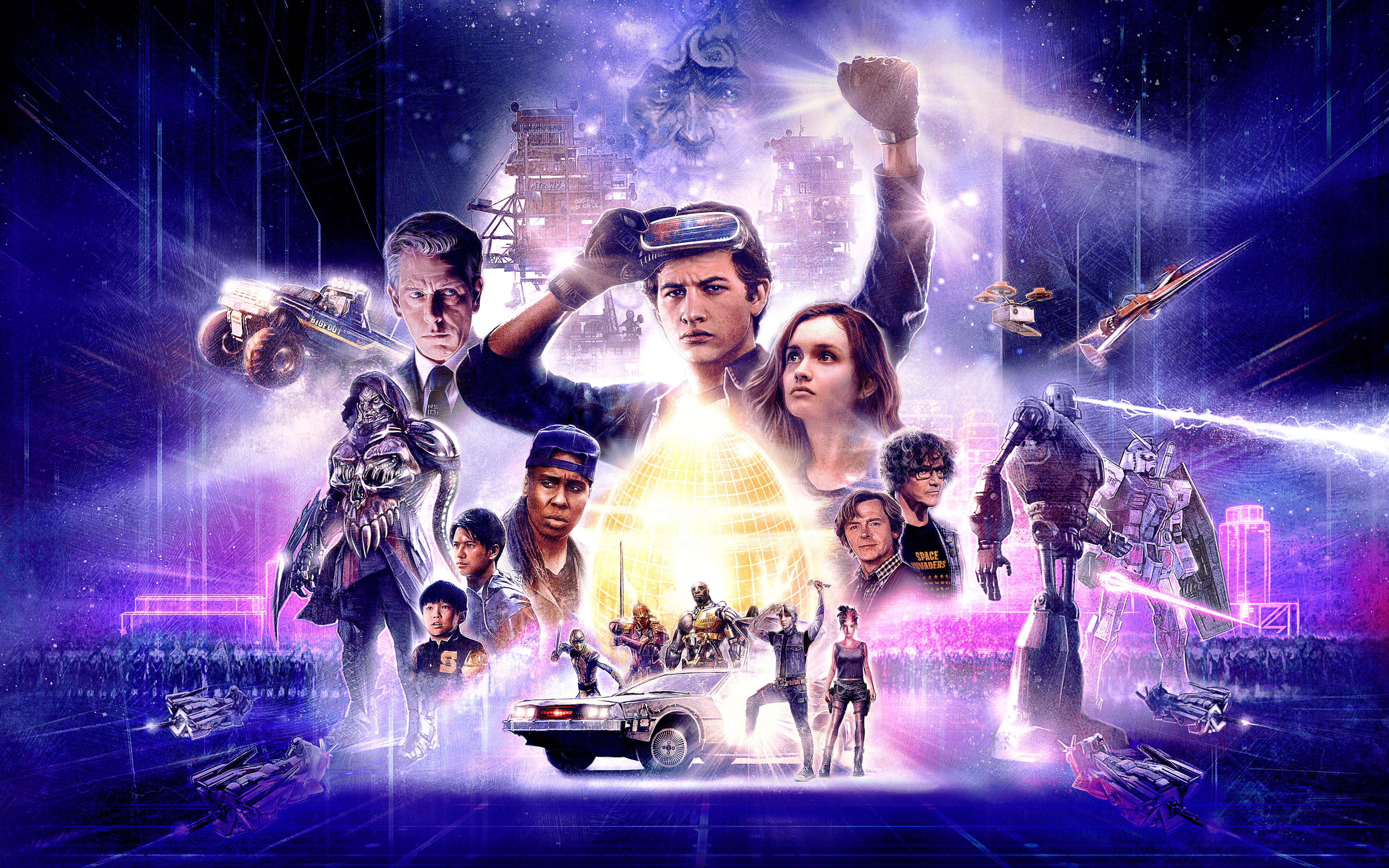 General 3840x2400 Ready player one science fiction retro theme books movies Steven Spielberg