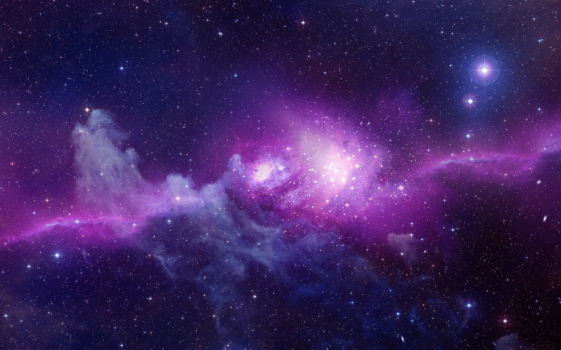 General 1920x1200 space universe stars nebula glowing galaxy space art