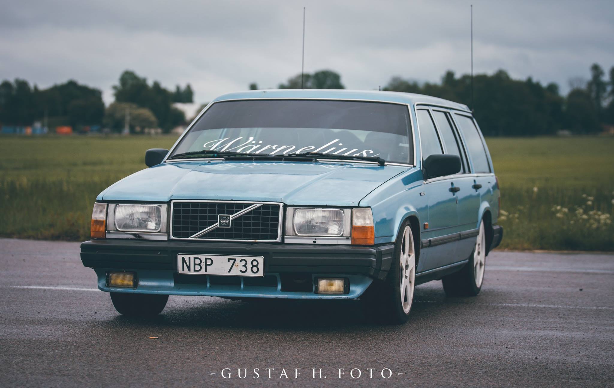 General 2048x1296 Volvo volvo 740 Gustaf H Swedish cars Sweden station wagon numbers vehicle car