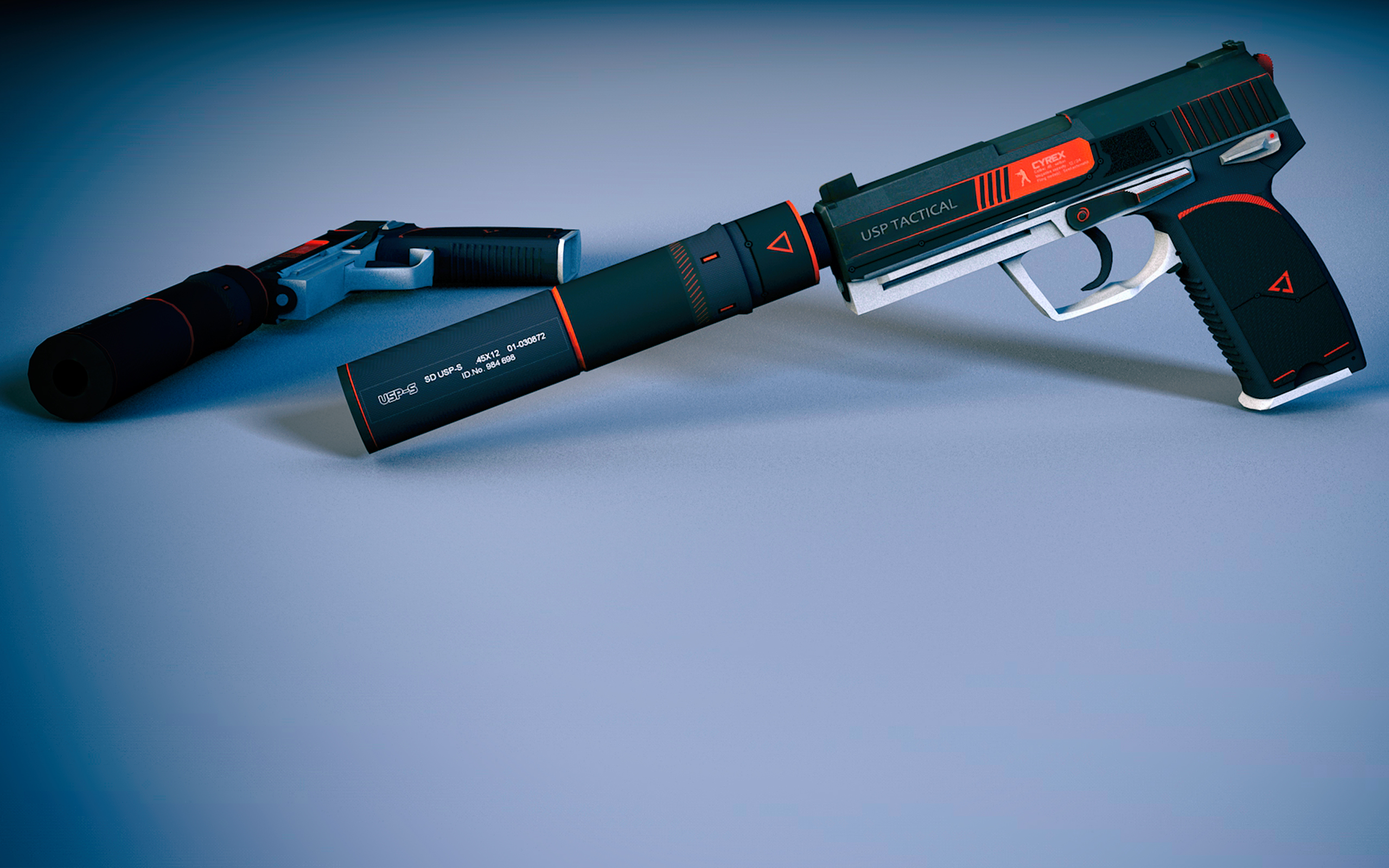 General 2560x1600 Counter-Strike Counter-Strike: Global Offensive weapon pistol gun video games Heckler & Koch USP German firearms Valve Corporation