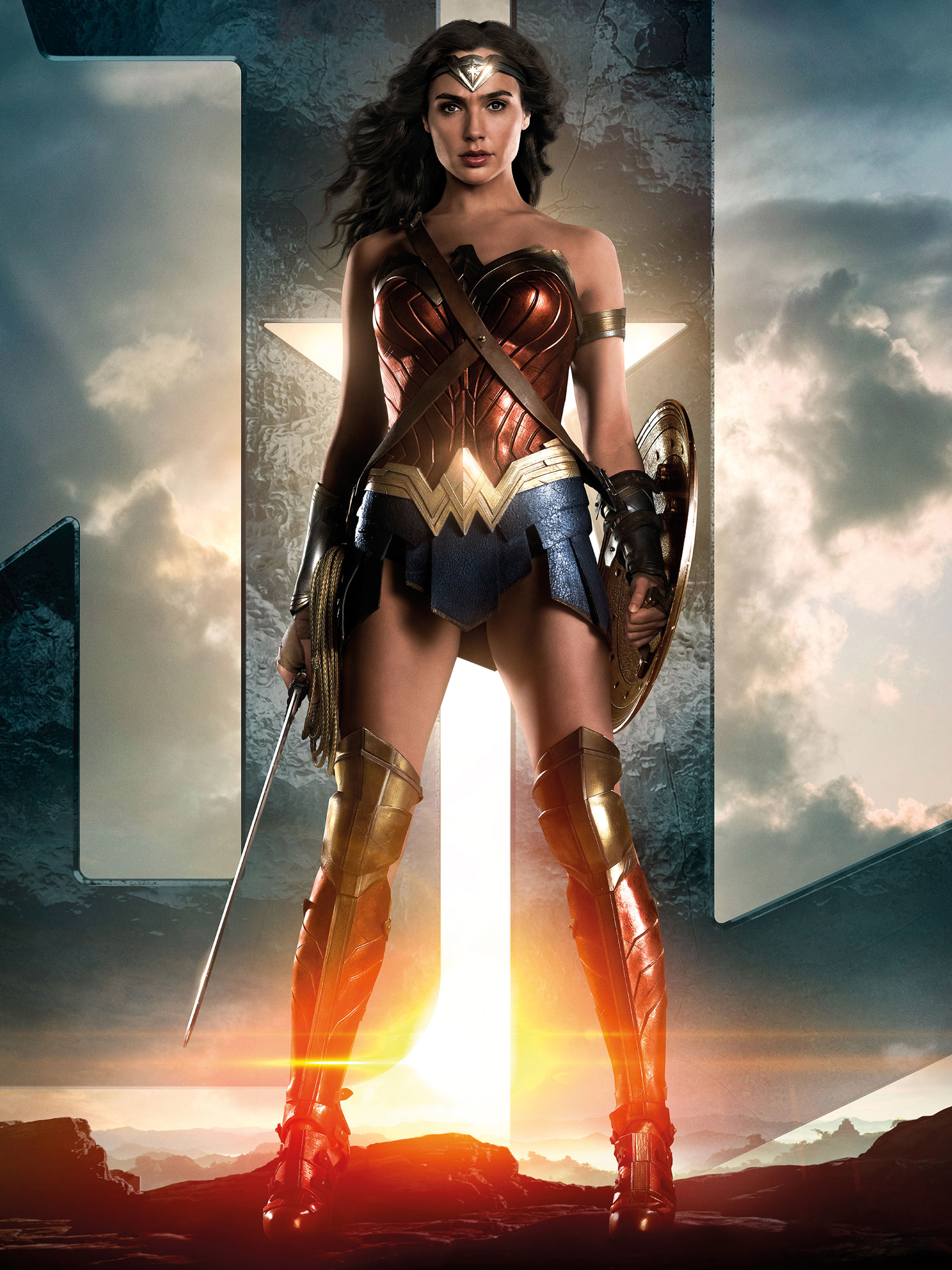 General 1536x2048 Wonder Woman Gal Gadot women DC Extended Universe fantasy girl movies superheroines portrait display