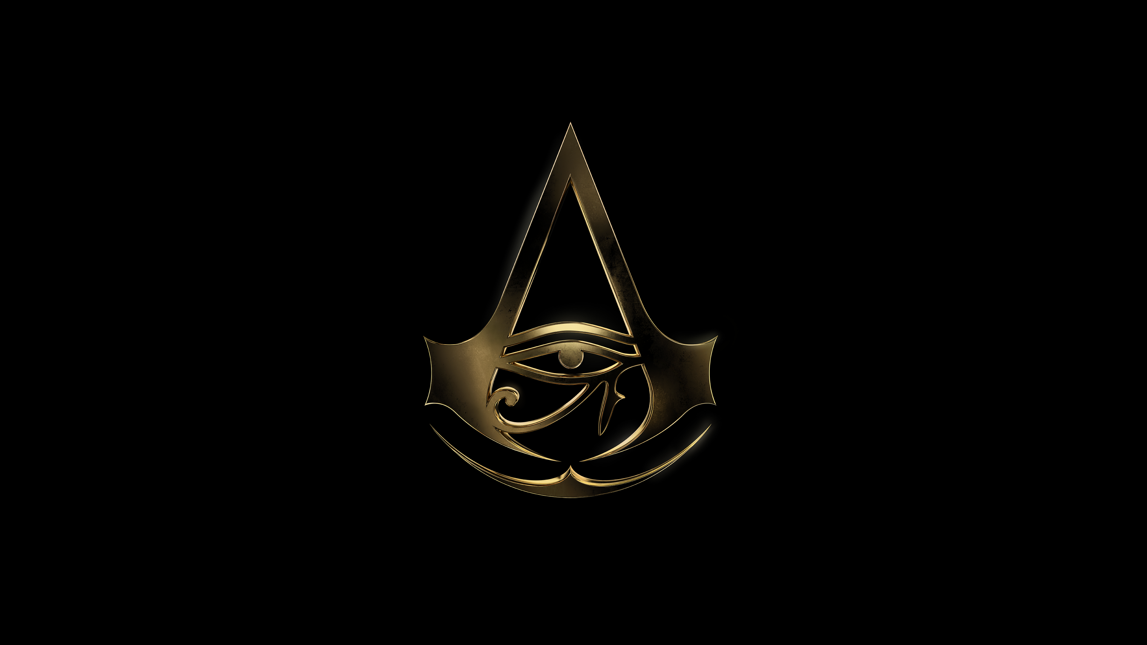 General 3840x2160 Assassin's Creed video games Egypt Egyptian Eye of Horus Assassin's Creed: Origins black background Ubisoft