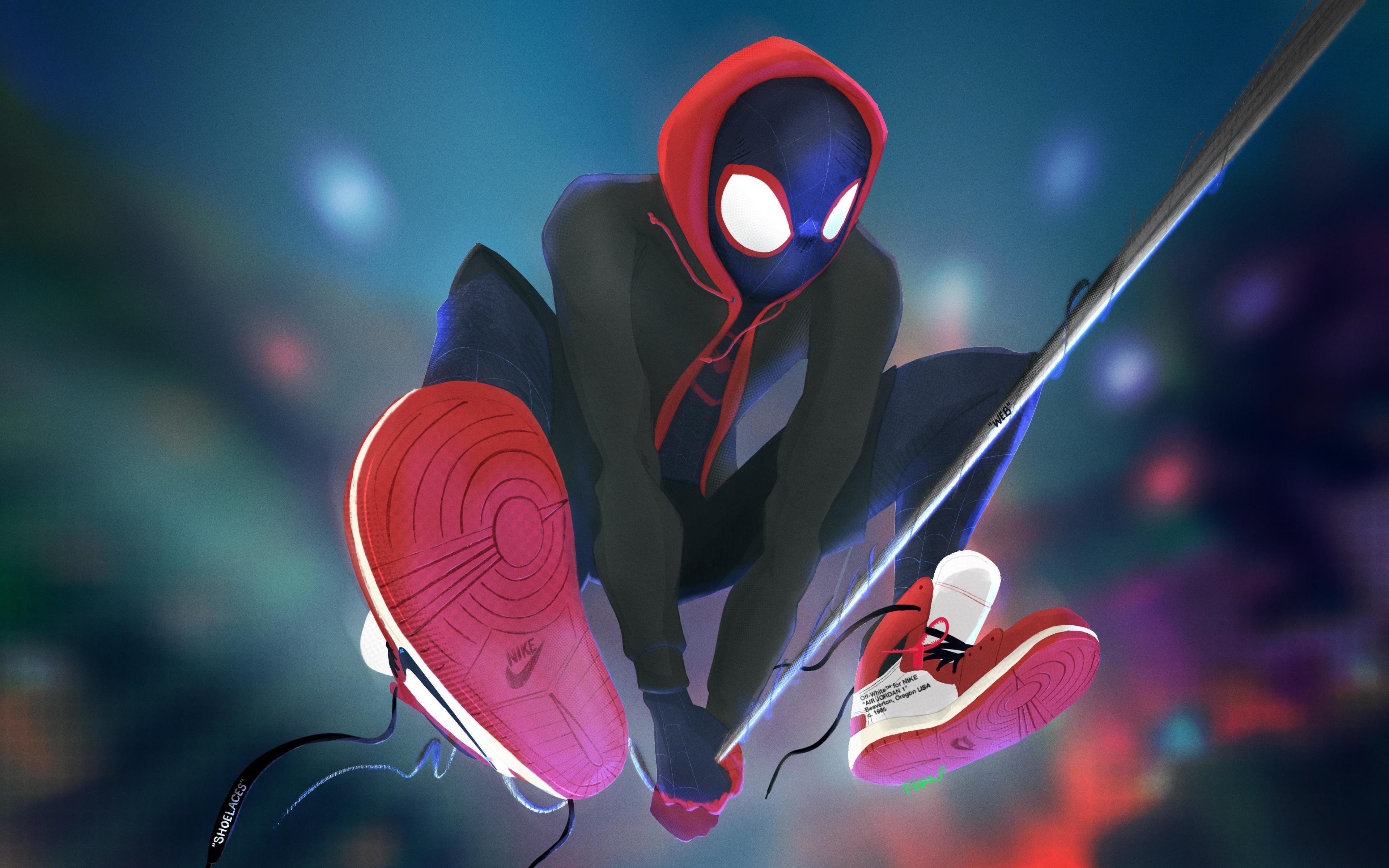 Anime 3840x2400 Spider-Man: Into the Spider-Verse Miles Morales Spider-Man Marvel Comics
