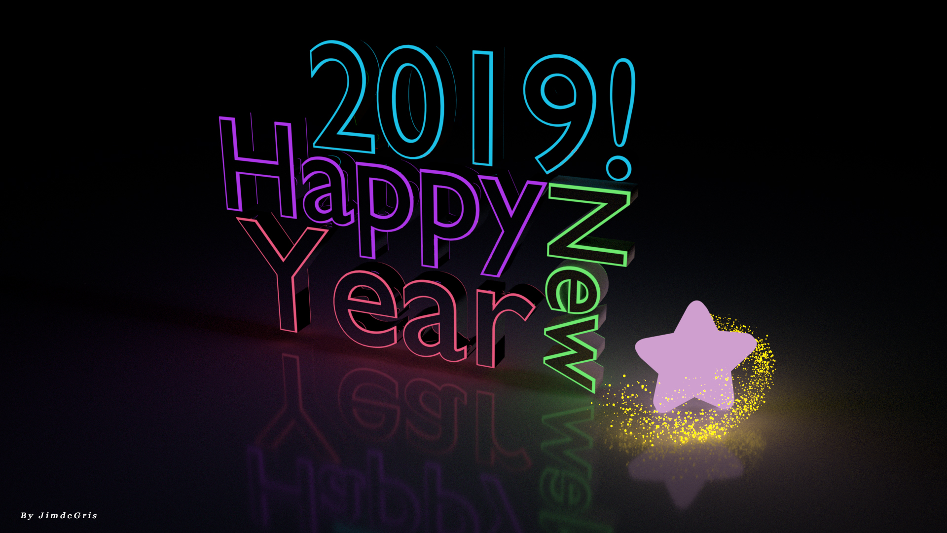 General 1920x1080 New Year 2019 (year) holiday