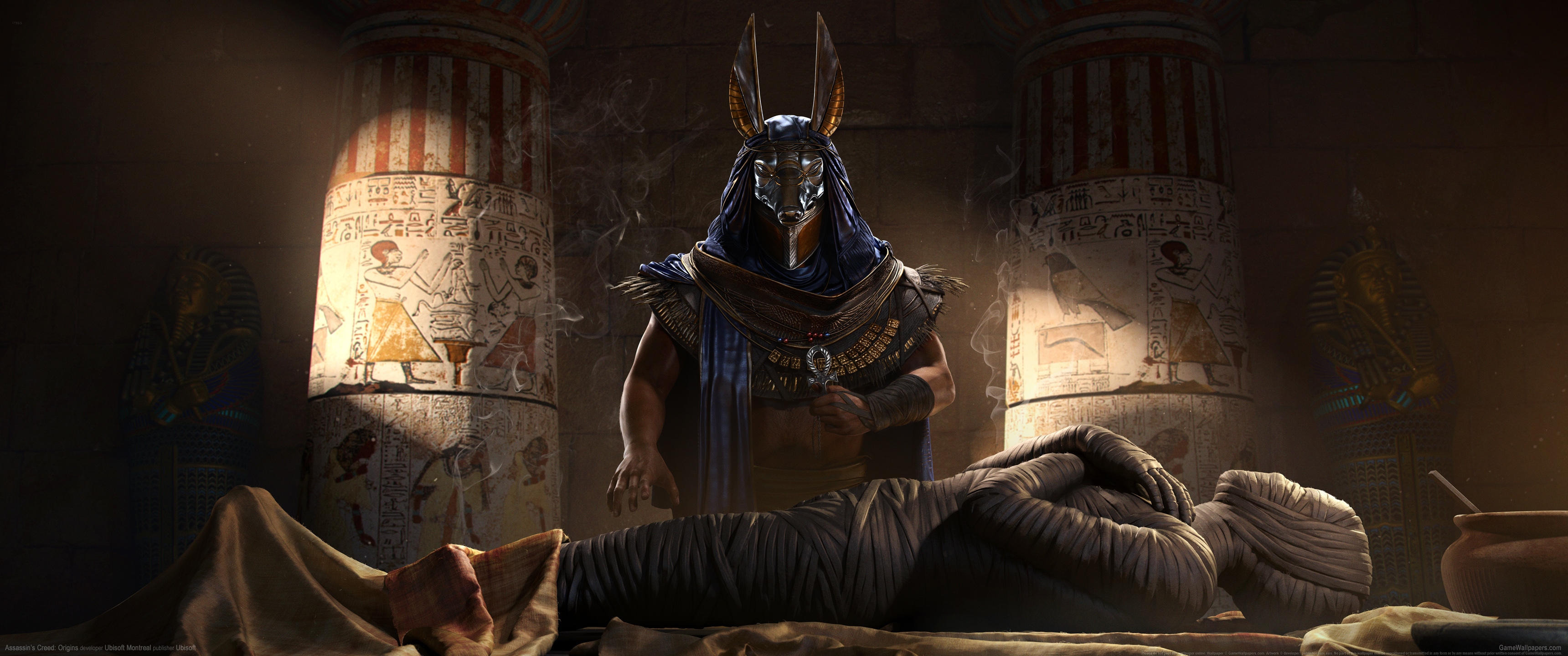 General 3440x1440 video games ultrawide Assassin's Creed: Origins Assassin's Creed OSIRIS Egypt Ubisoft Egyptian mythology desert watermarked