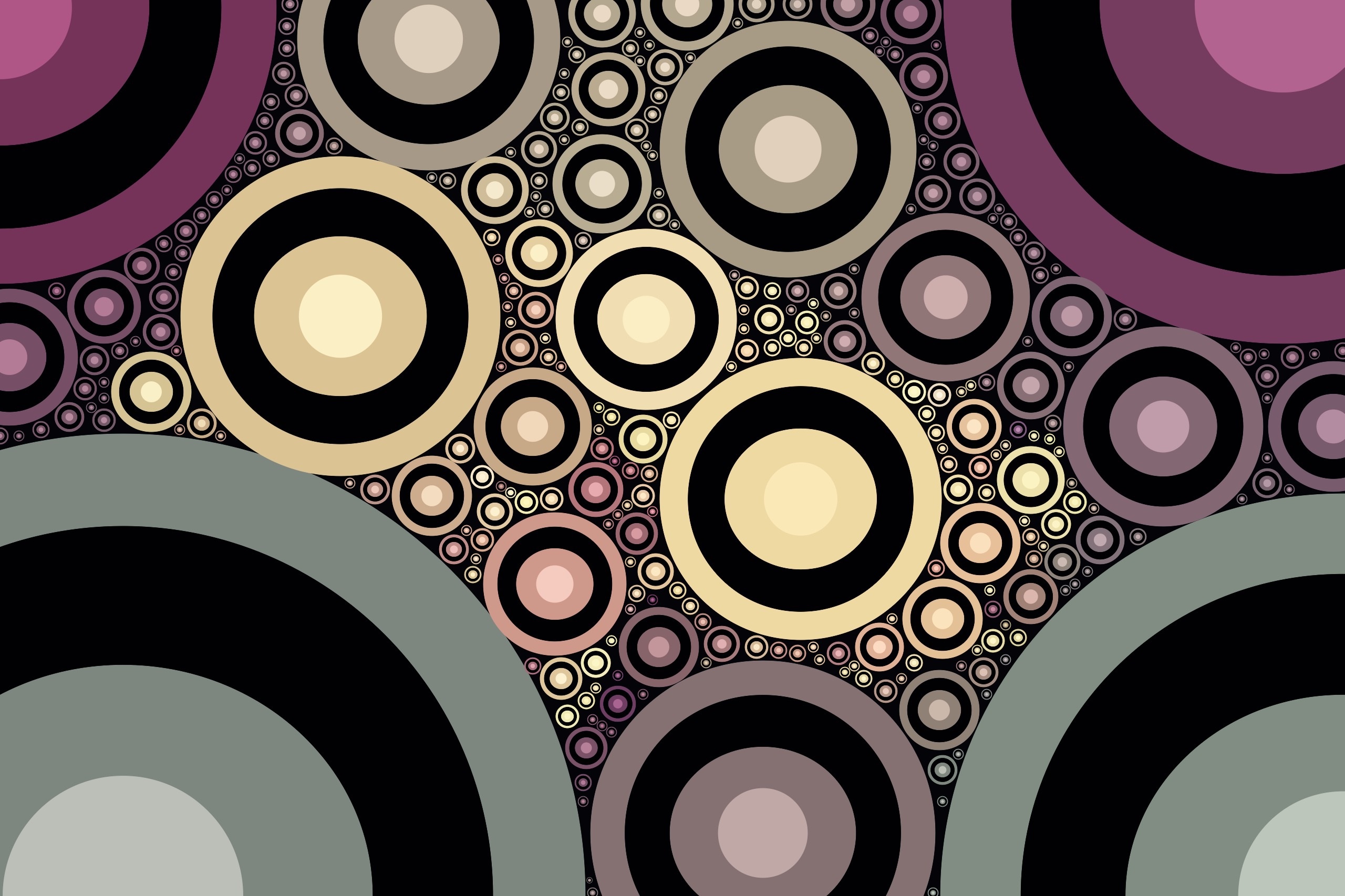 General 2560x1706 digital art abstract circle purple