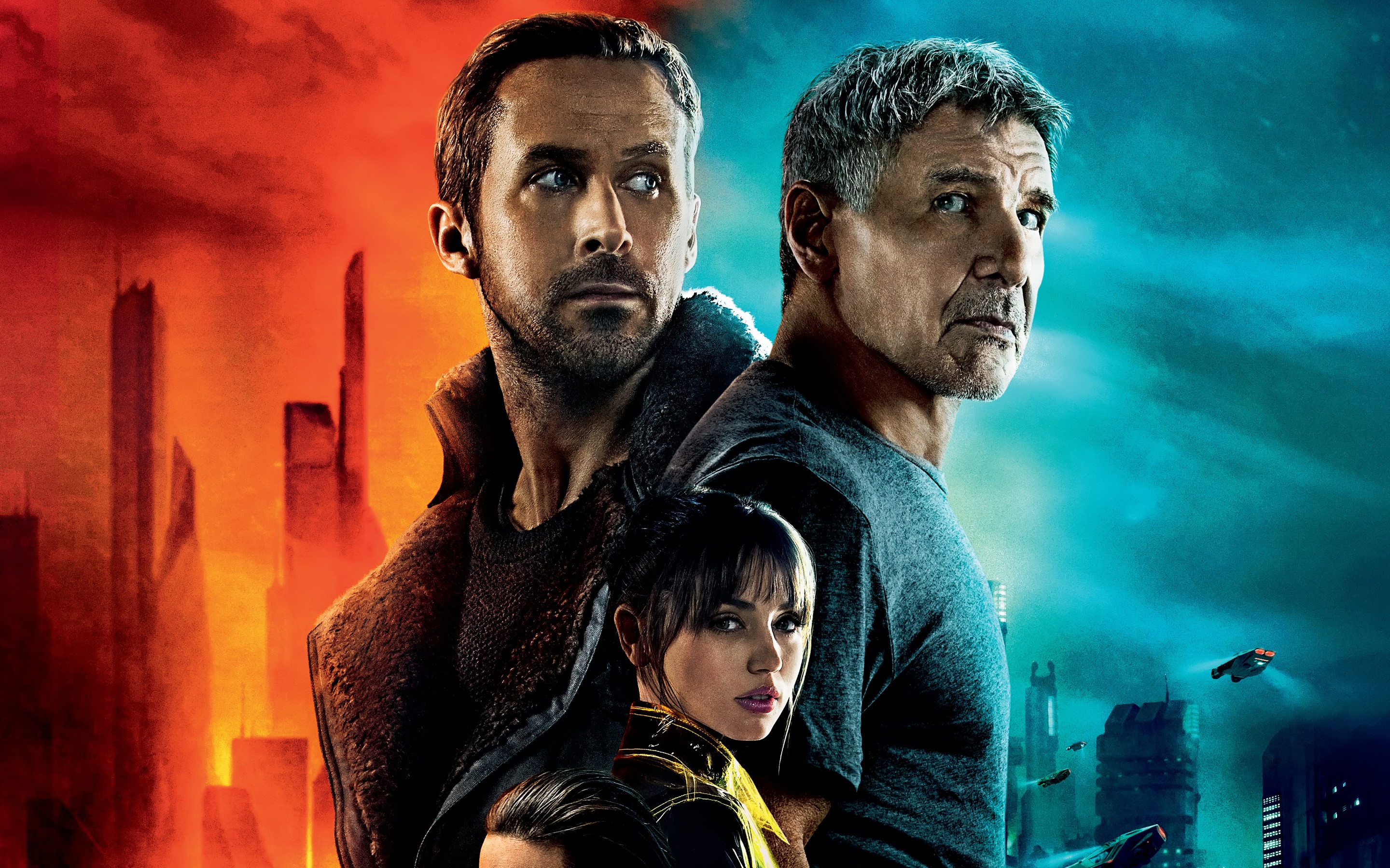 People 2880x1800 Blade Runner 2049 movies Ryan Gosling Harrison Ford Ana de Armas men women