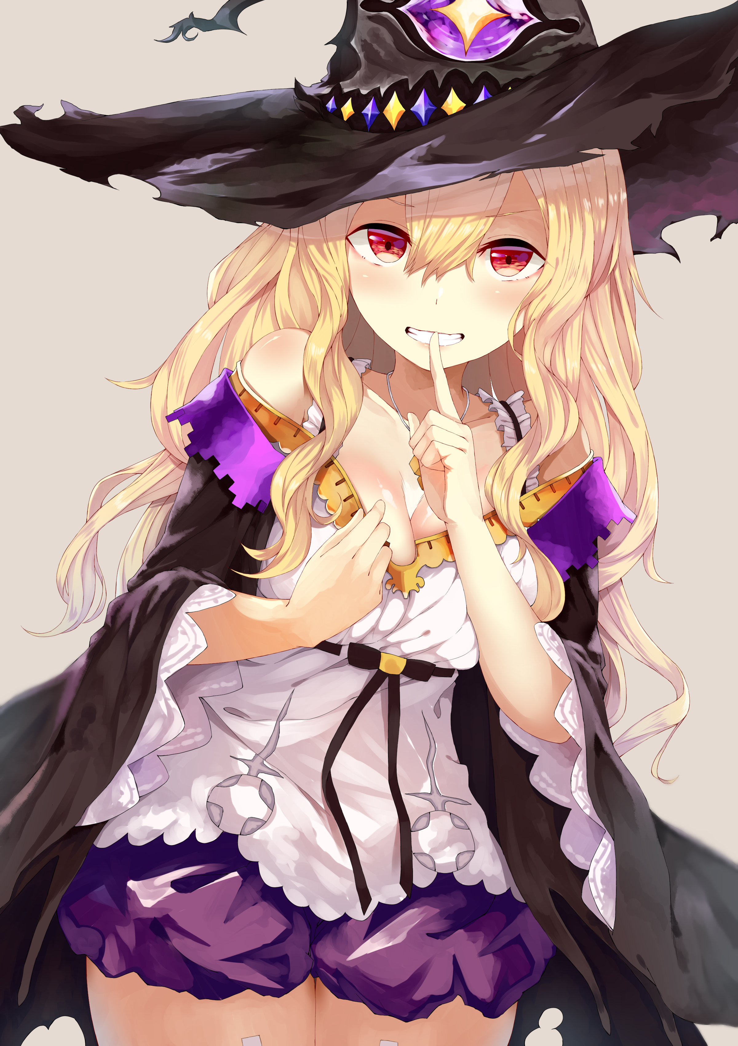 Anime 2400x3400 cleavage Halloween witch Shadowverse