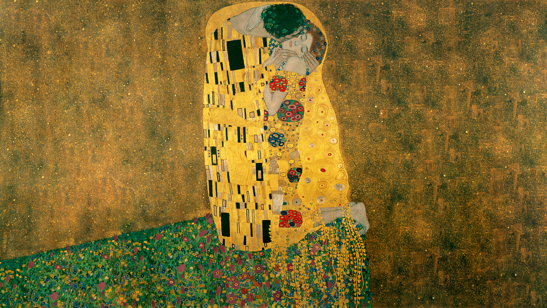 General 1920x1080 Gustav Klimt kissing classic art