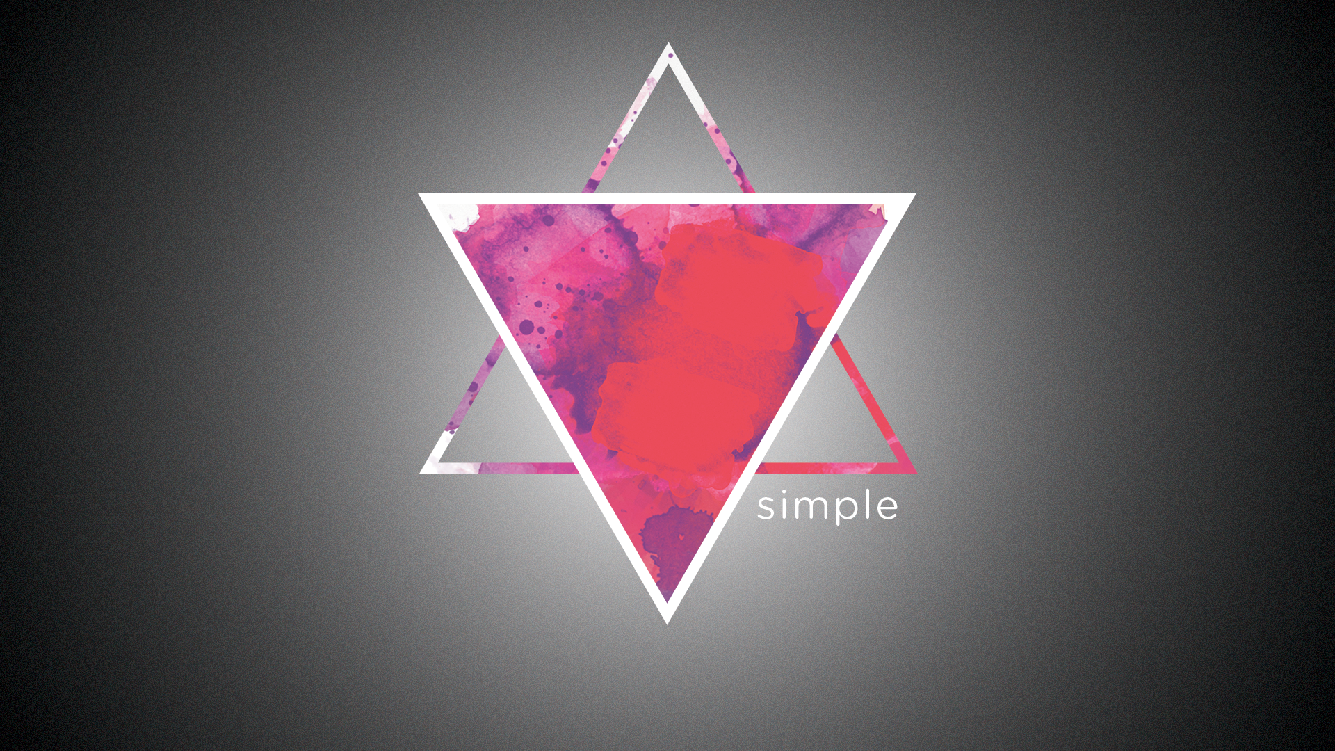 General 1920x1080 abstract minimalism Color Burst triangle text