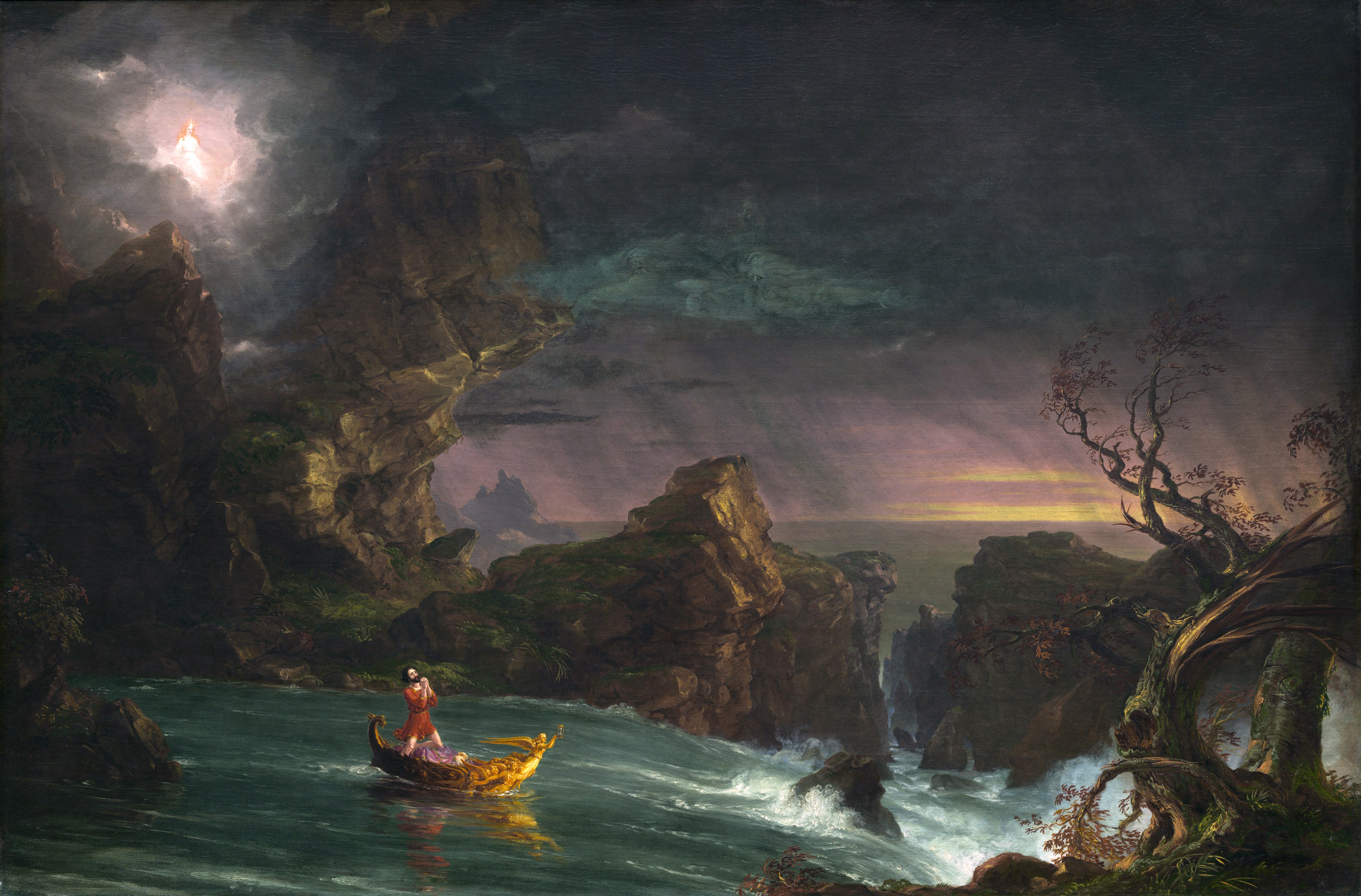 General 4000x2633 Thomas Cole The Voyage of Life painting classic art The Voyage of Life: Manhood