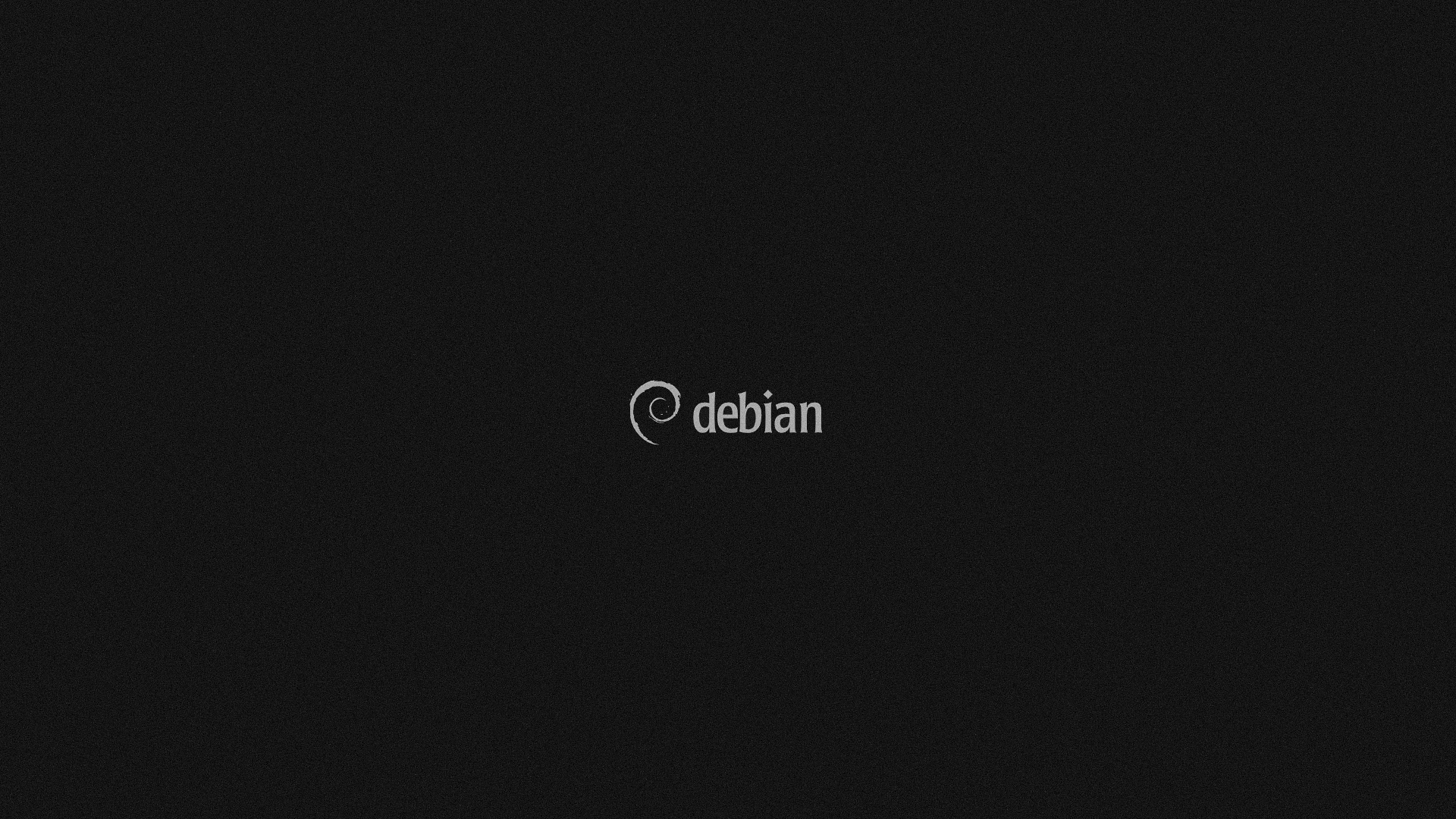 General 1920x1080 Linux Debian minimalism monochrome computer dark digital art simple background