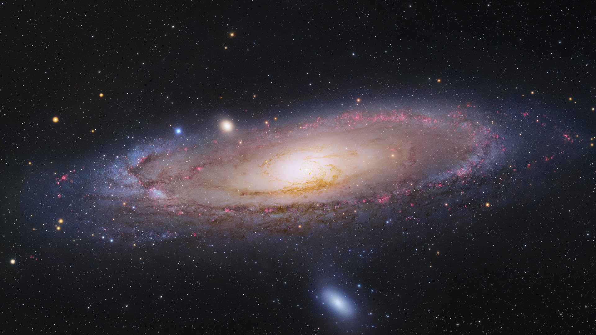 General 1920x1080 space stars black galaxy Andromeda Constellation Andromeda space art digital art