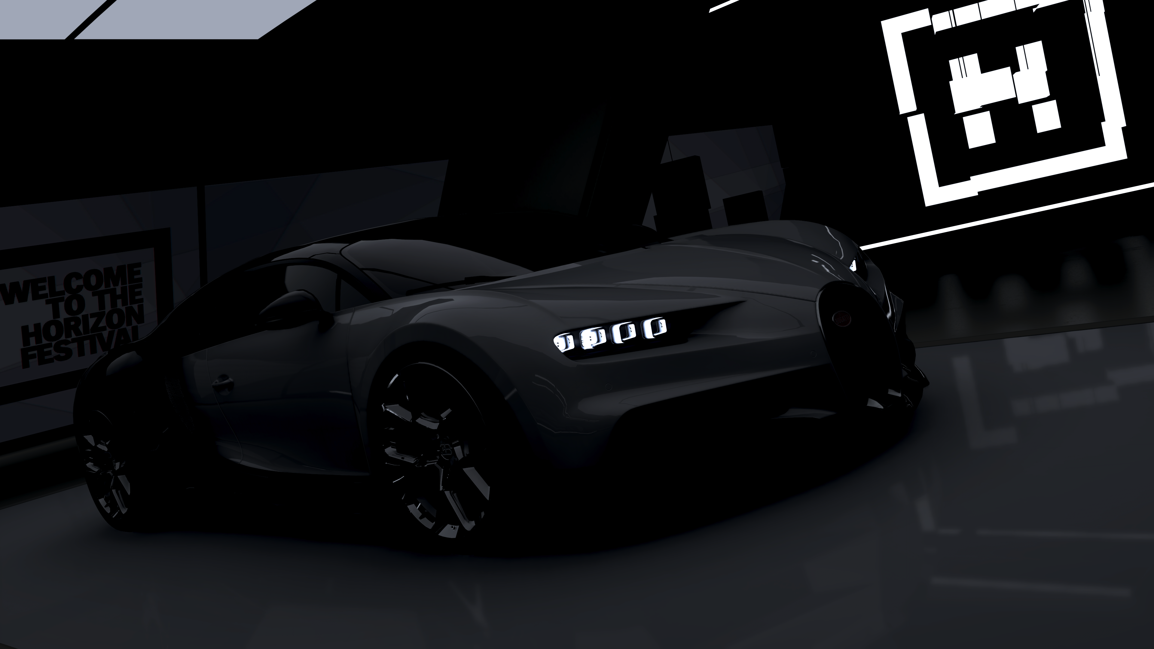 General 3840x2160 Forza Horizon 4 car monochrome Bugatti video games