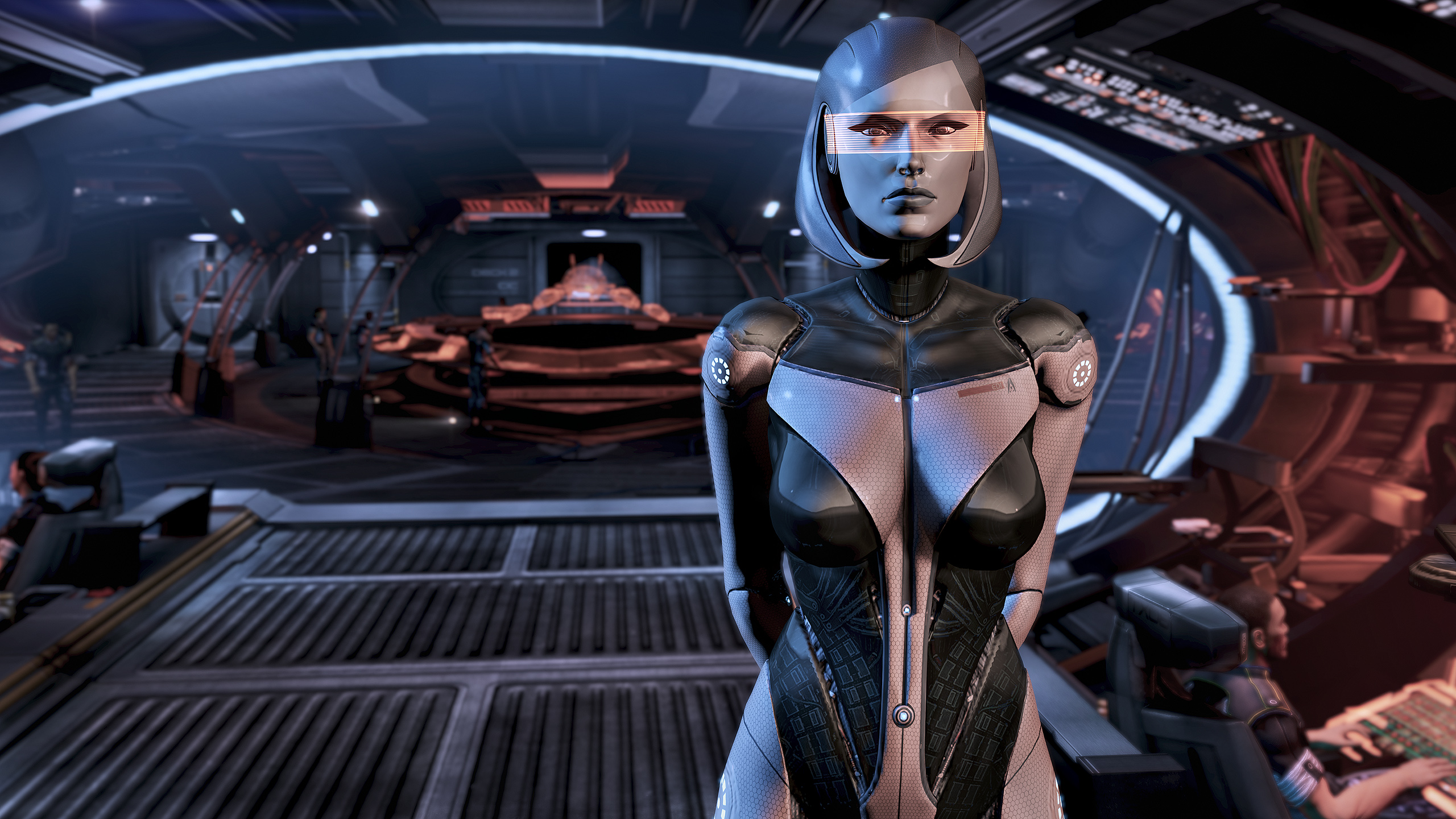 General 2560x1440 Mass Effect EDI science fiction Mass Effect 3 video game characters CGI video games