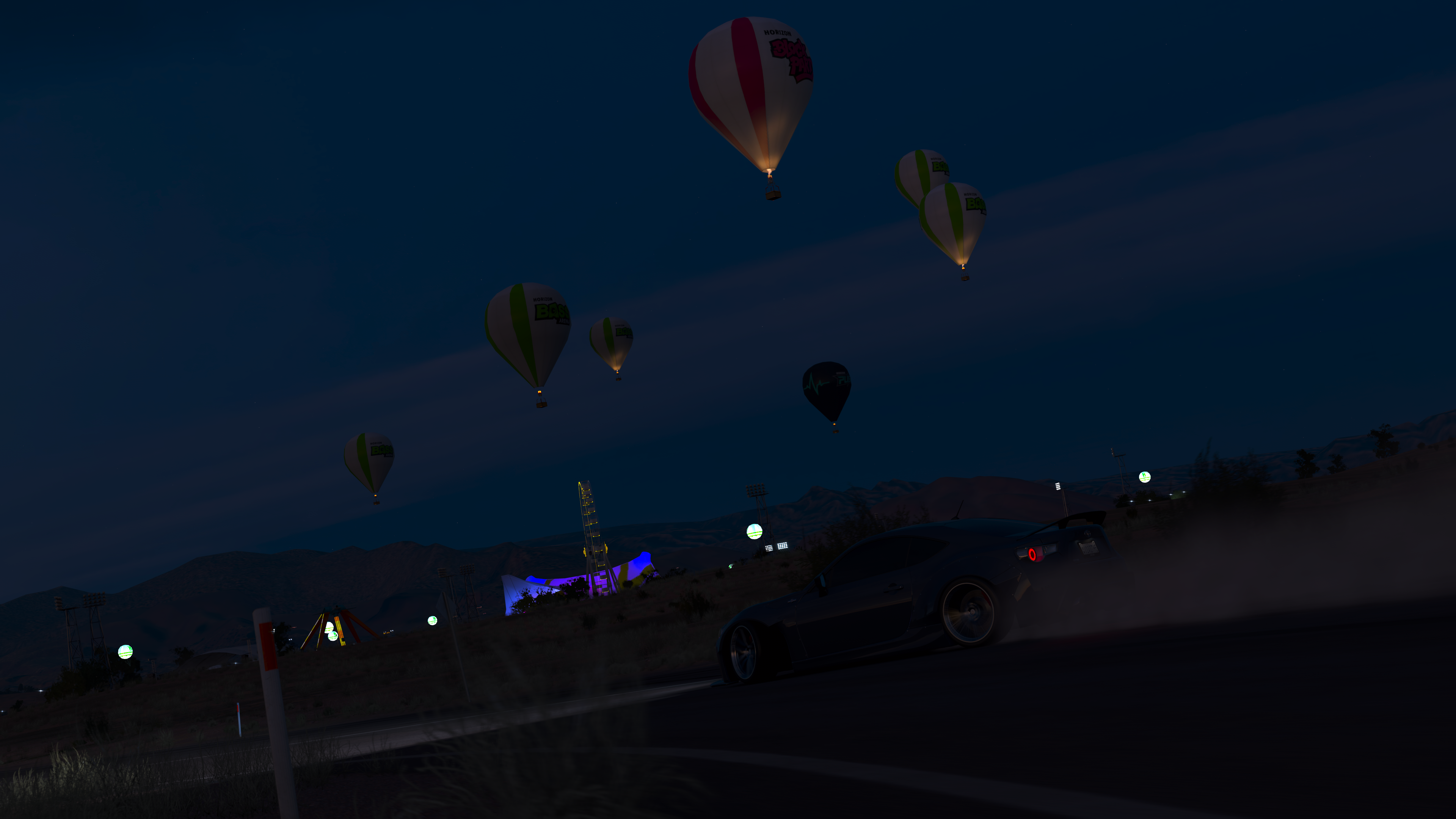 General 3840x2160 Forza Horizon 3 Forza Turn 10 Studios screen shot racing car vehicle video games hot air balloons