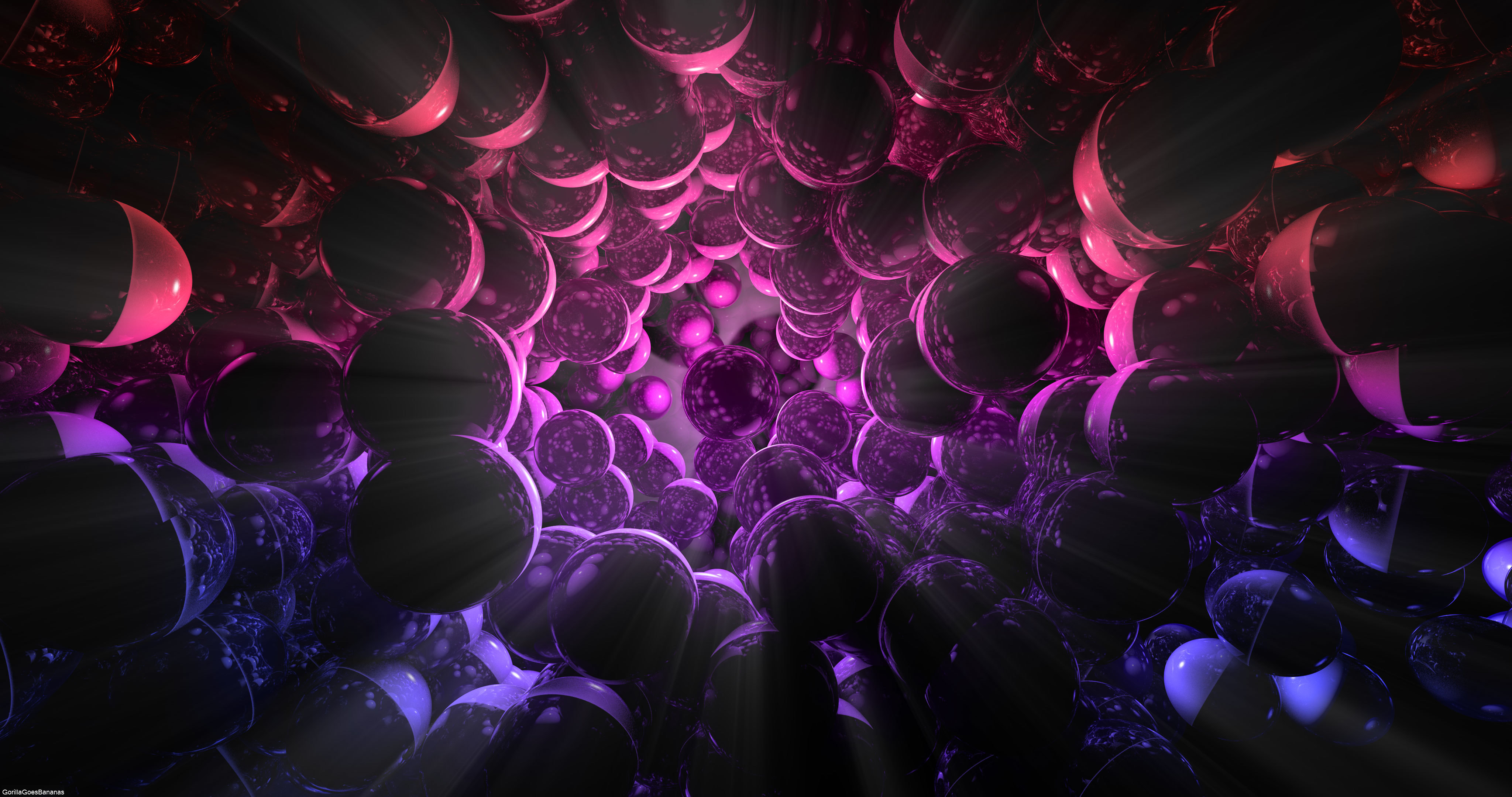 General 4096x2160 CGI 3D Abstract abstract ball sphere watermarked digital art