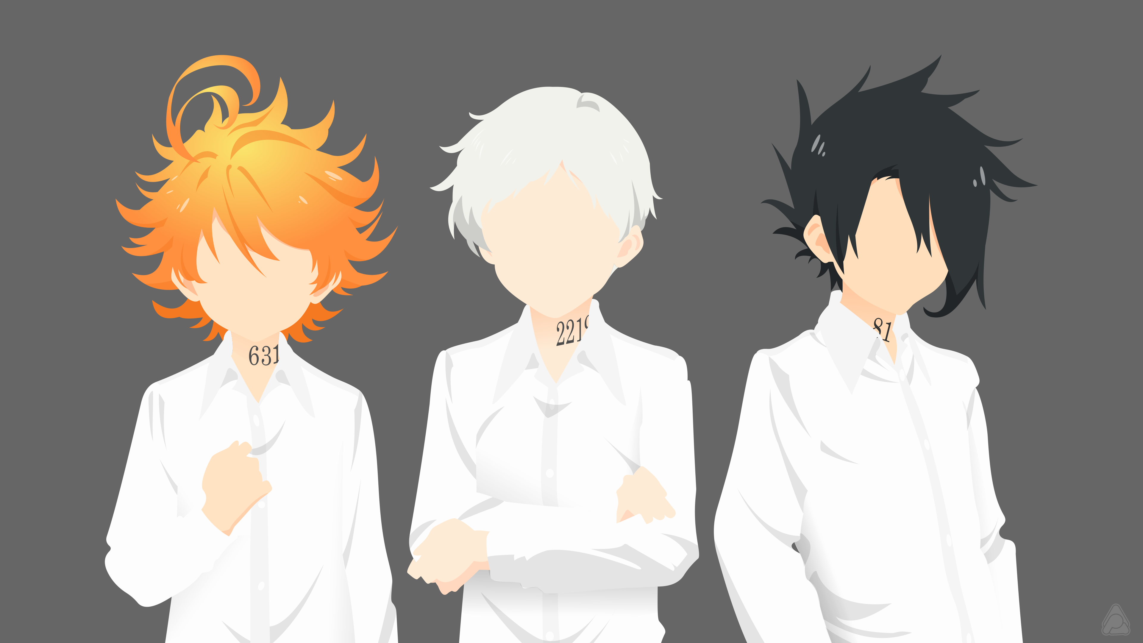 Anime 3840x2160 The Promised Neverland Emma (The Promised Neverland) Norman (The Promised Neverland) Ray (The Promised Neverland)