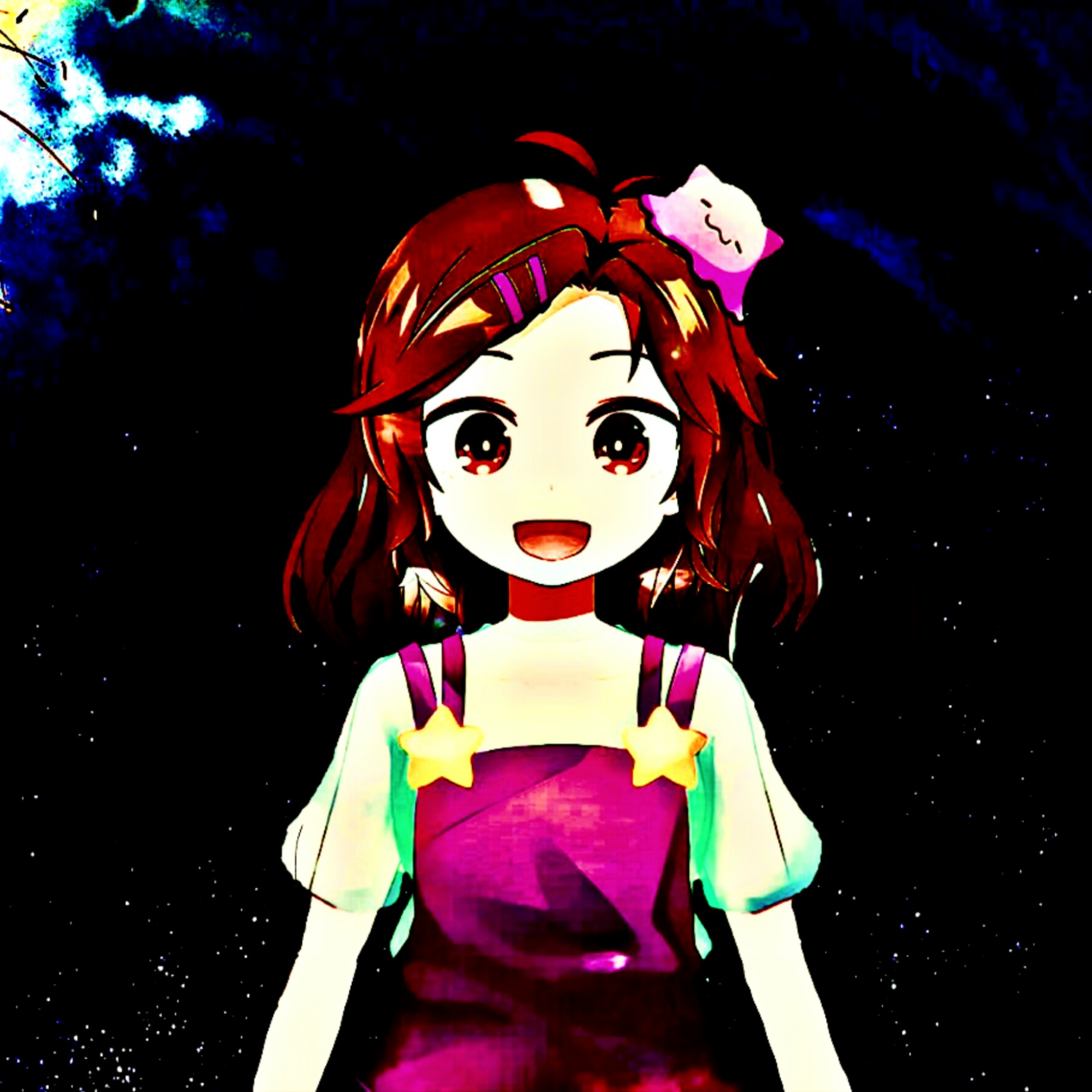 Anime 1773x1773 Nimu Virtual Youtuber anime girls anime redhead open mouth standing